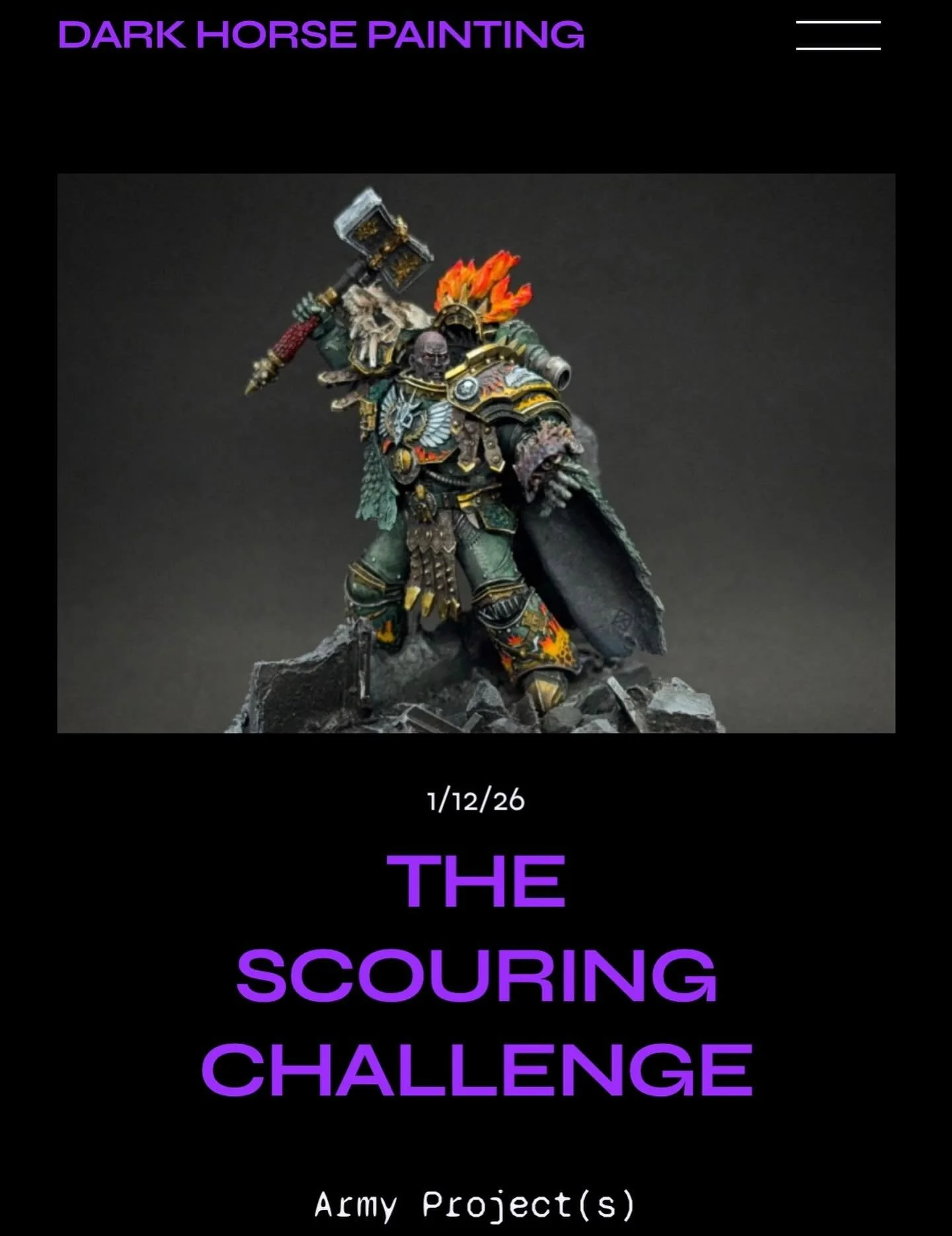 It&rsquo;s going down! @lillegend_studio has announced the 2026 painting challenge. Let&rsquo;s go!

https://www.darkhorsepainting.com/

#horusheresy #ageofdarkness #warhammer30k #thescouring #lillegendstudio