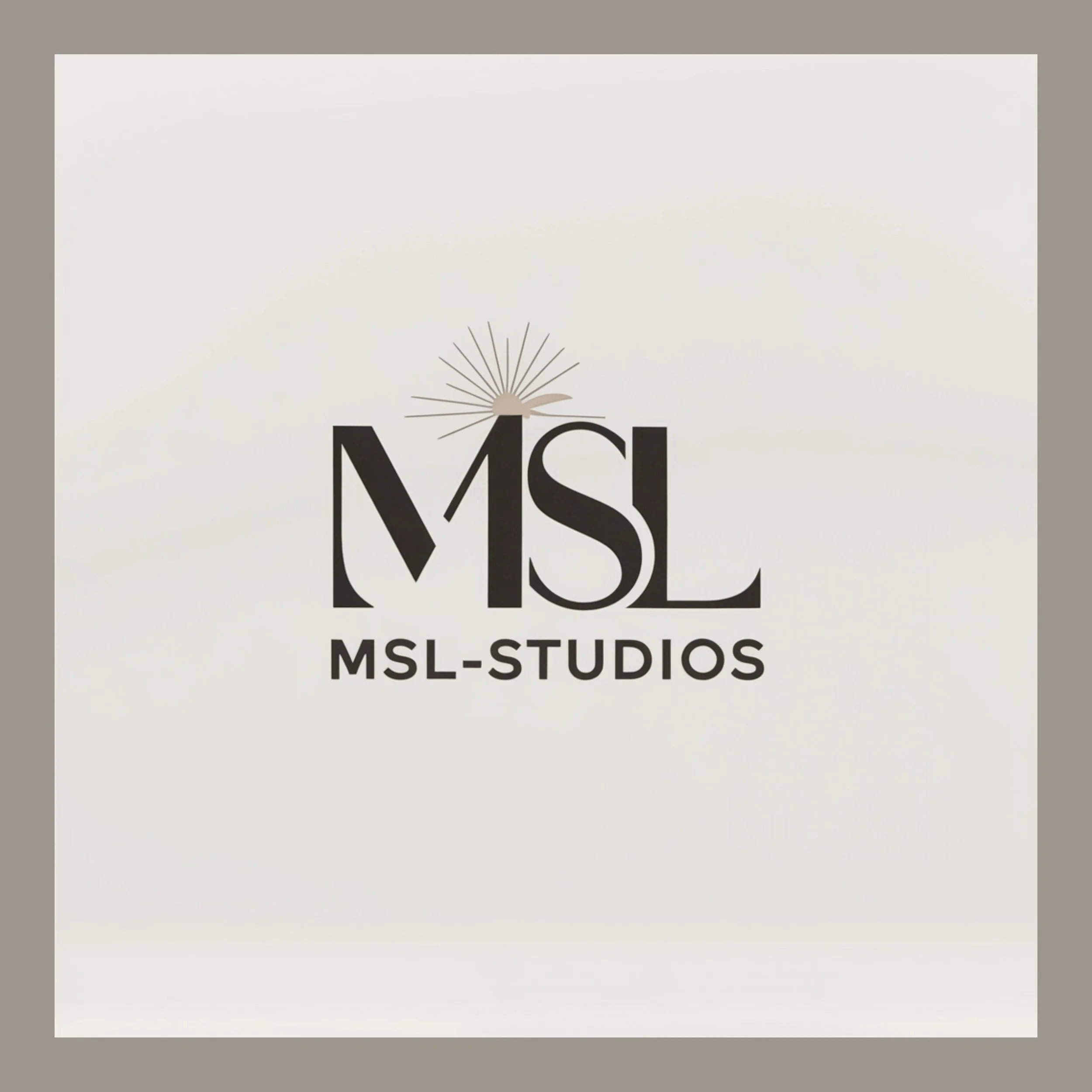 MSL-STUDIOS logo for a creative direction, production, and branding agency, featuring the initials 'MSL', in a refined serif style.