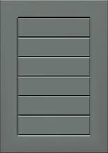 Grey louvered vent or window shutter.
