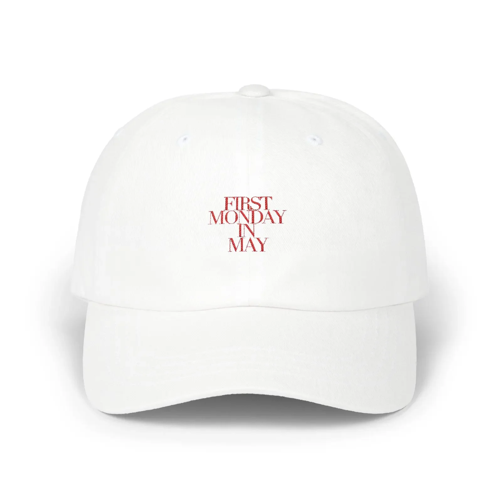 First Monday in May | Embroidered Dad Cap, Met Gala Inspired Hat