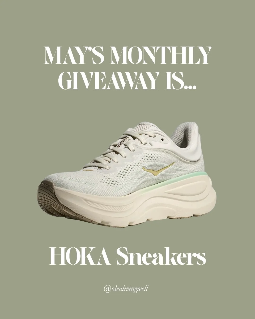This month, we&rsquo;ve partnered with our sponsors through Ol&eacute;a&rsquo;s Giving Circle for something special.

giveaway: a pair of HOKA sneakers charity: No Kid Hungry

Ol&eacute;a&rsquo;s Giving Circle is a monthly initiative where service pr