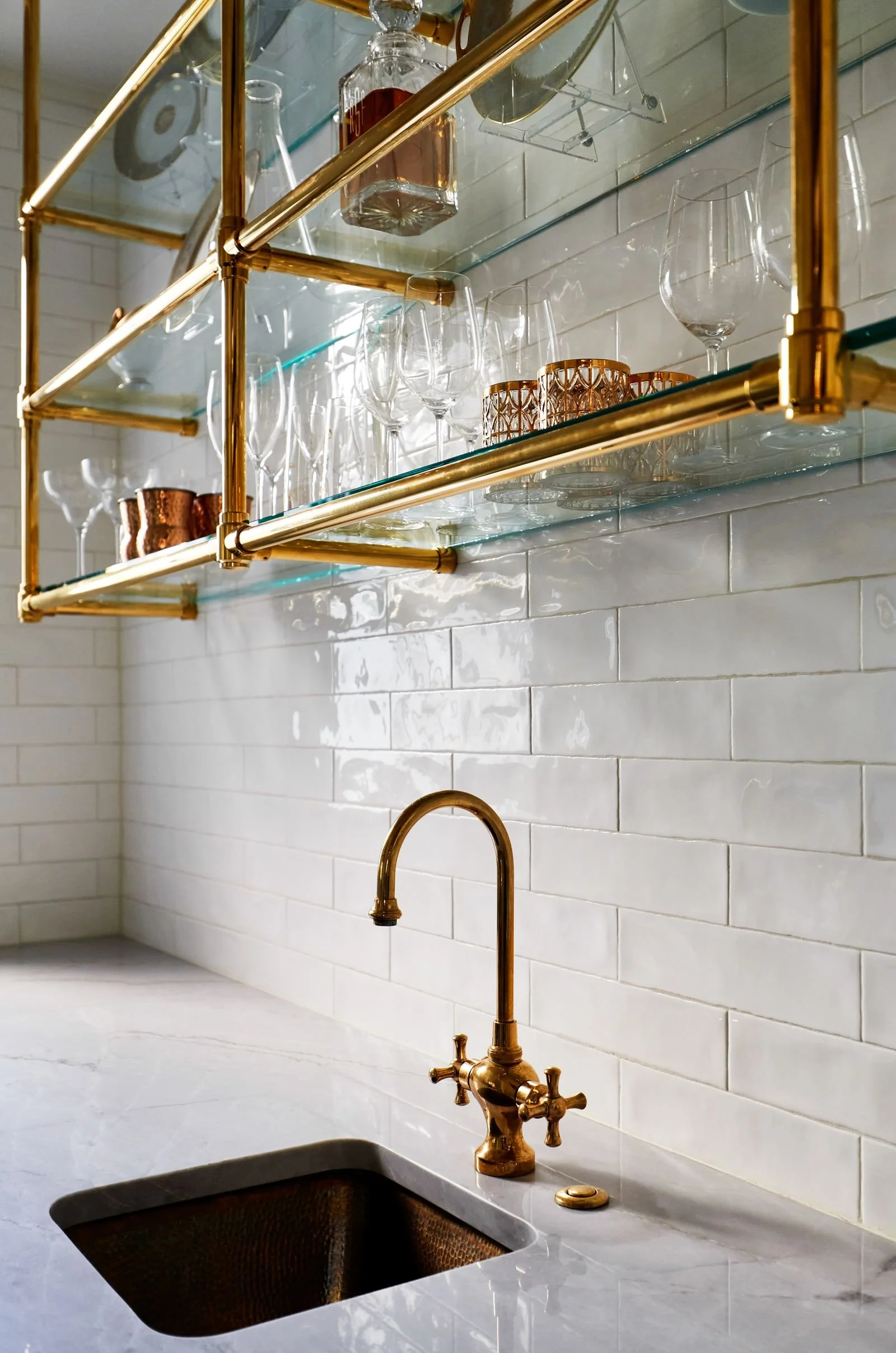 brass kitchen faucet