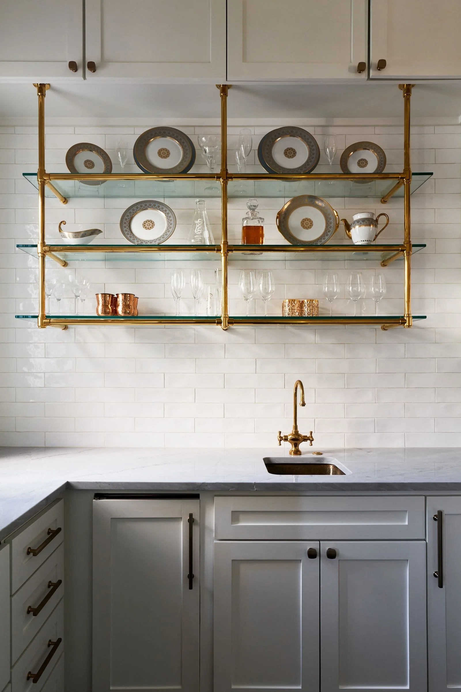kitchen open shelving