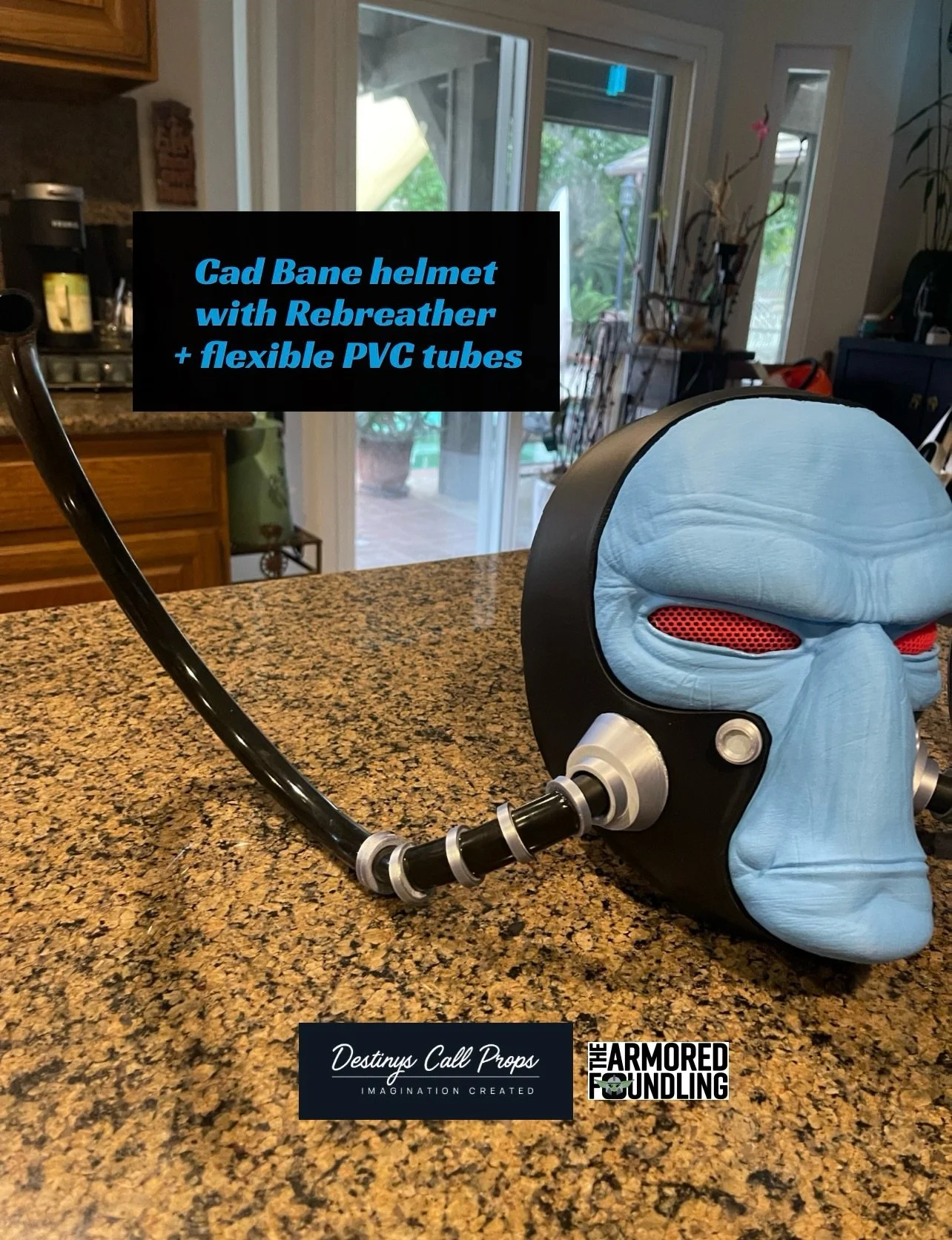 Cad Bane is still in progress. I have been tirelessly working on this new helmet for almost two weeks.  I wanted to make the breathing tubes more flexible than the stock files so it&rsquo;s just a tad bit easier and more comfortable to wear when you 