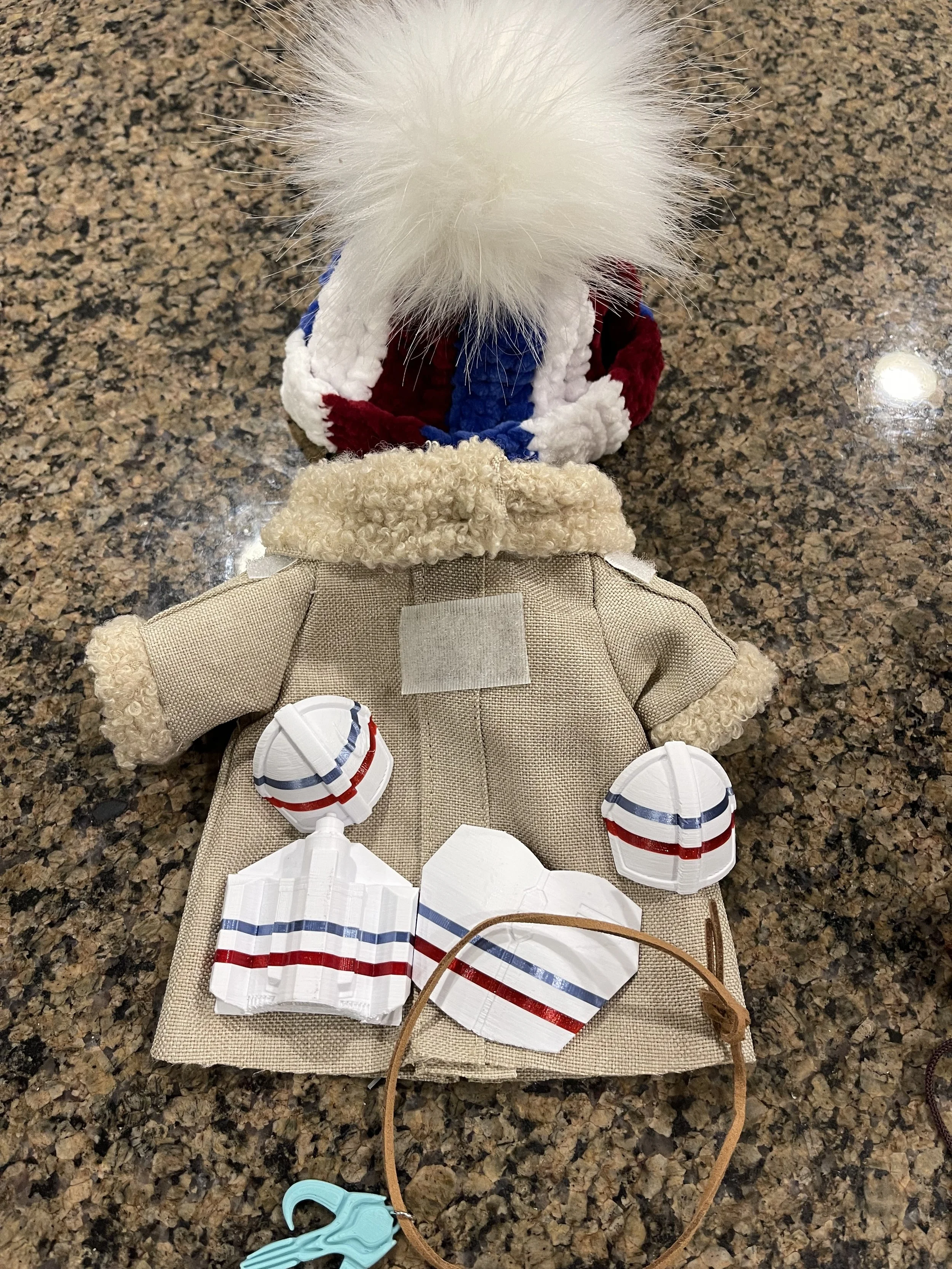 Red White & Blue Mini Foundling armor set