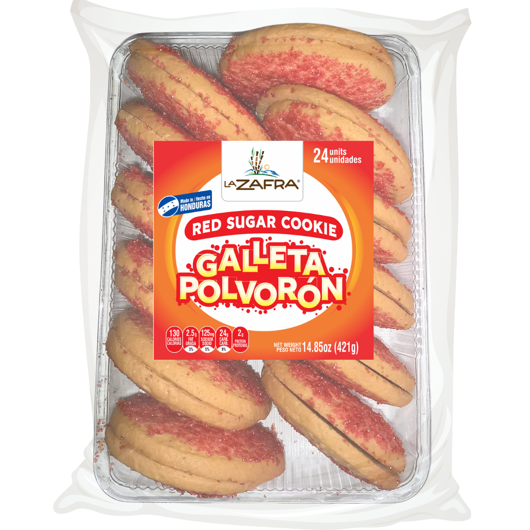 CAJA GALLETA POLVORON / BOX RED SUGAR COOKIE (7 UNITS)