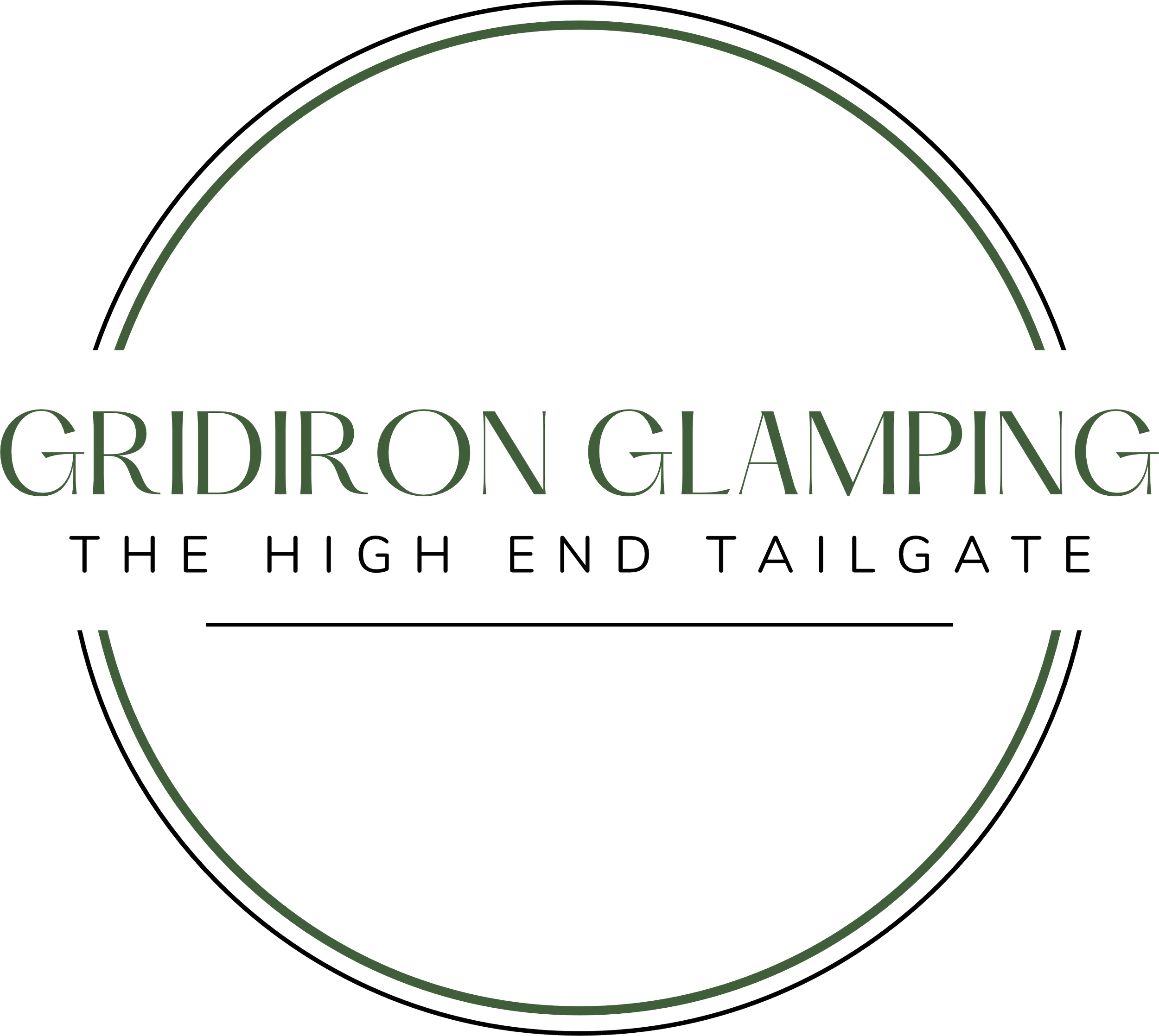 Gridiron Glamping logo.
