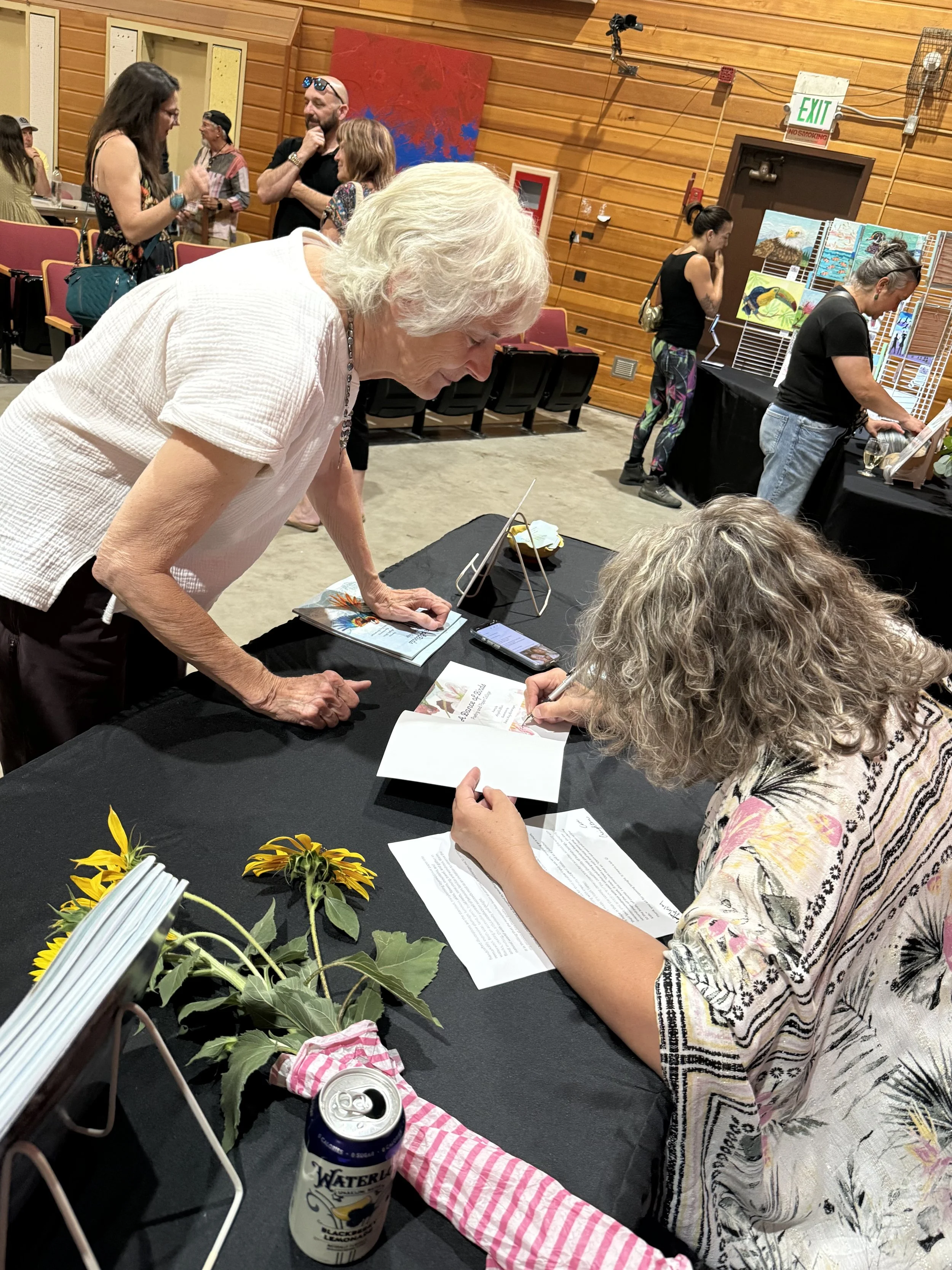 Launch Party for A Dance of Birds: Poetry and Paper Collage at Churchill School in Baker City, OR on July 25, 2026