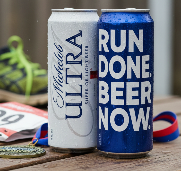 MICHELOB ULTRA FINISHERS CAN
Michelob Ultra is as well known for their dedication to fitness as they are for superior beer. What better way to celebrate at the end of each race than with an ice cold Ultra Finishers Can?

PACKAGE DESIGN   •   DESIGN S