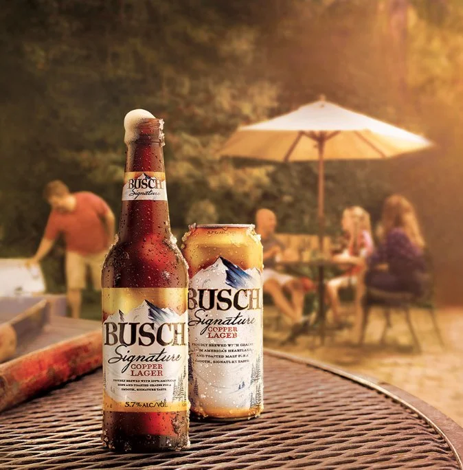BUSCH SIGNATURE COPPER LAGER

Competitive drinkers perceive Busch to be a "cheap college beer" and doesn't resonate with their ideal beer that is high quality and good for relaxed occasions.

PACKAGE DESIGN DIRECTION · DESIGN STRATEGY · PHOTOGRAPHY