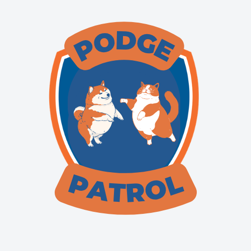 Podge Patrol weight clinic badge for Kenilworth Vets