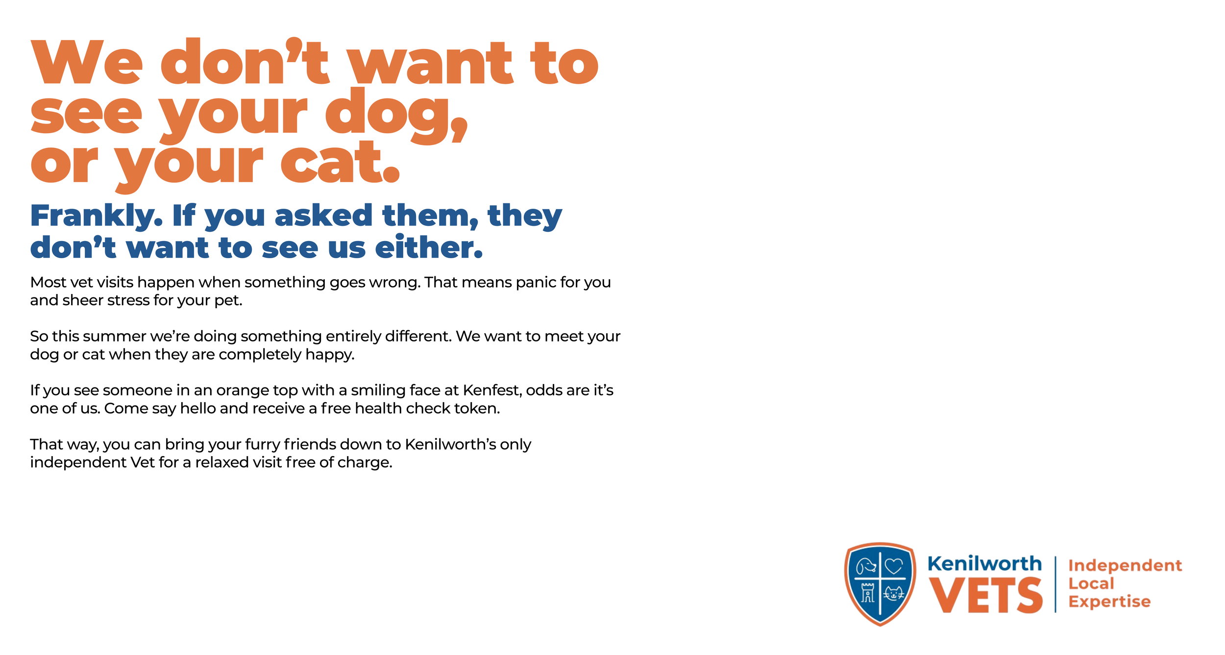 Kenilworth Vets campaign creative