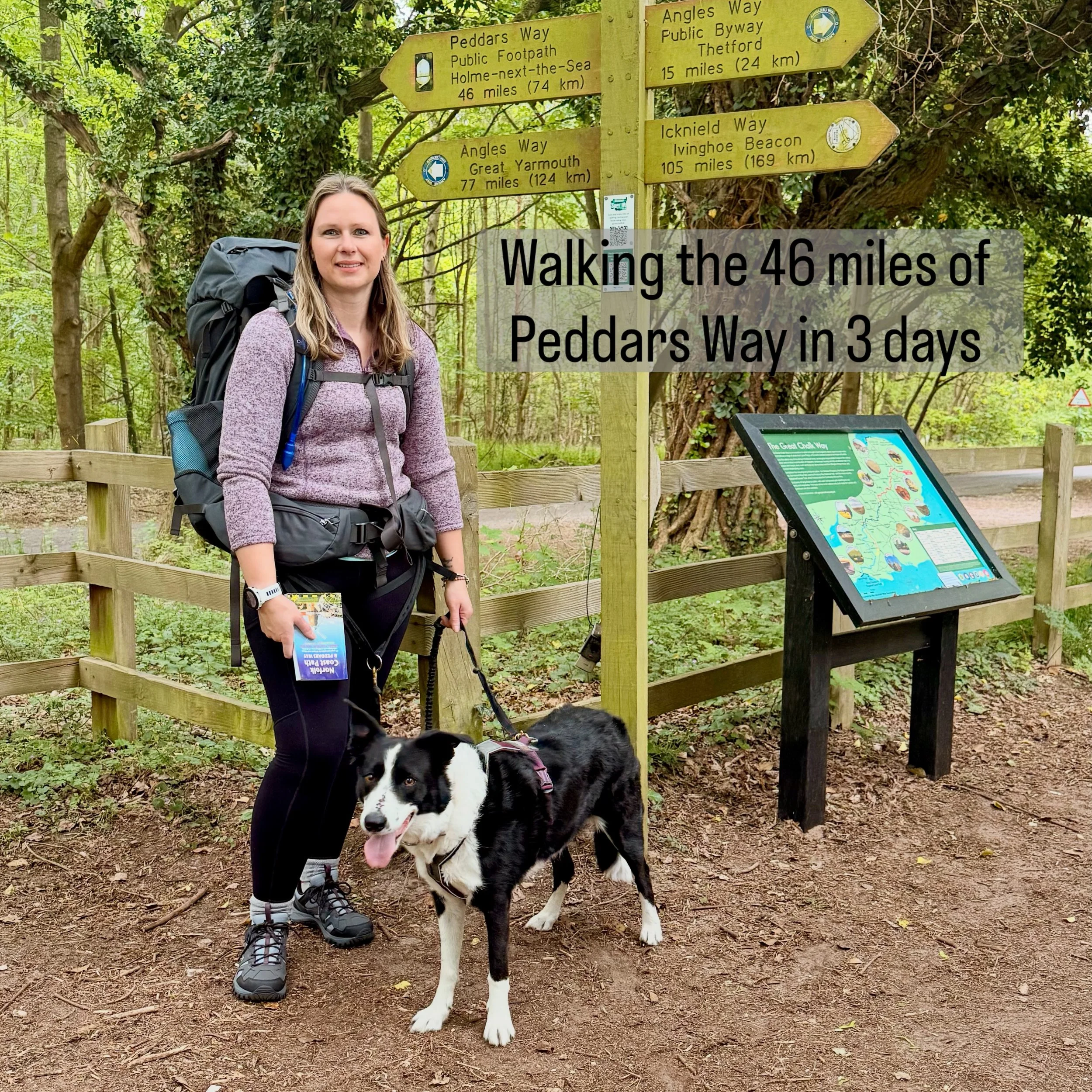 The hardest physical and mental challenge I&rsquo;ve ever done, that left me barely able to walk at the end of it! 

Hiking Peddars Way National Trail starting in Knettishall Heath Nature Reserve, Suffolk and ending in Holme-Next-the-sea on the Norfo