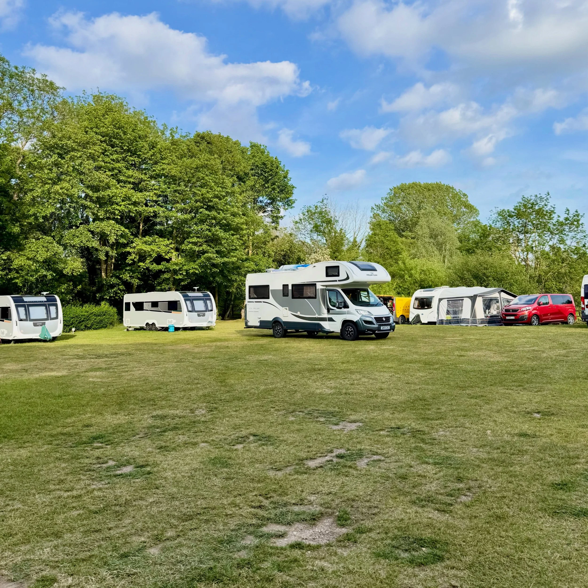 I&rsquo;m officially a Camping and Caravan Club member! 
As a solo traveller this club seems cheaper for what I need with more smaller sites.

First stop was Norwich where the non electric pitches were in the middle of the field which was strange for