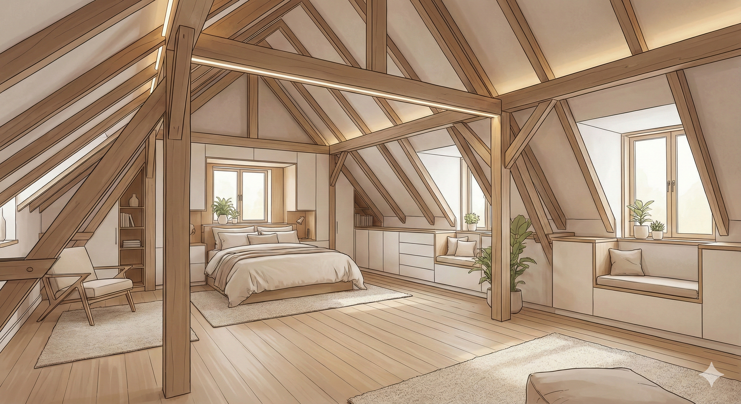 Aménagement d’un comble de 55 m² à Rueil-Malmaison