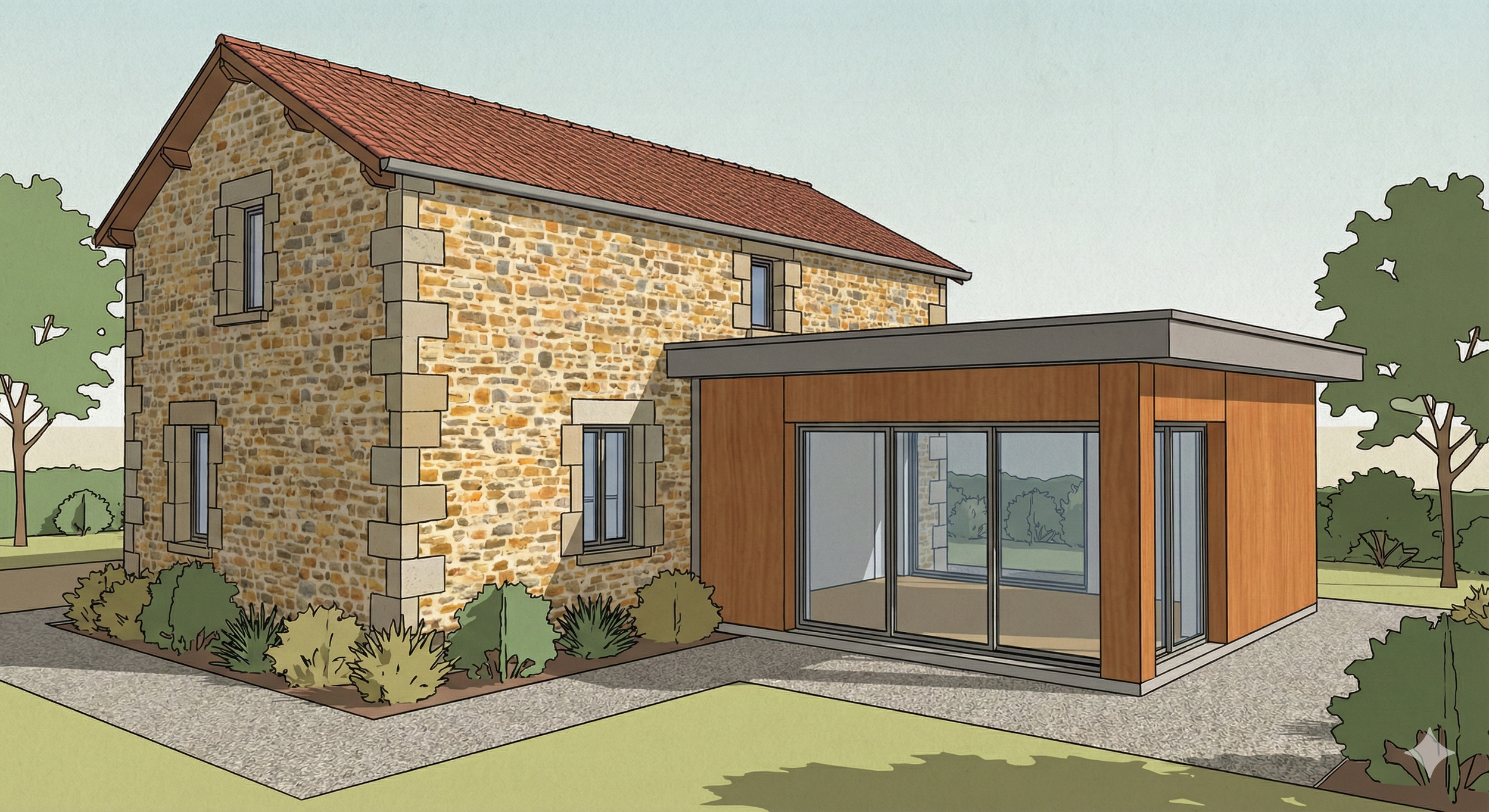 Extension de 35 m² d’une maison en meulière à Villemomble