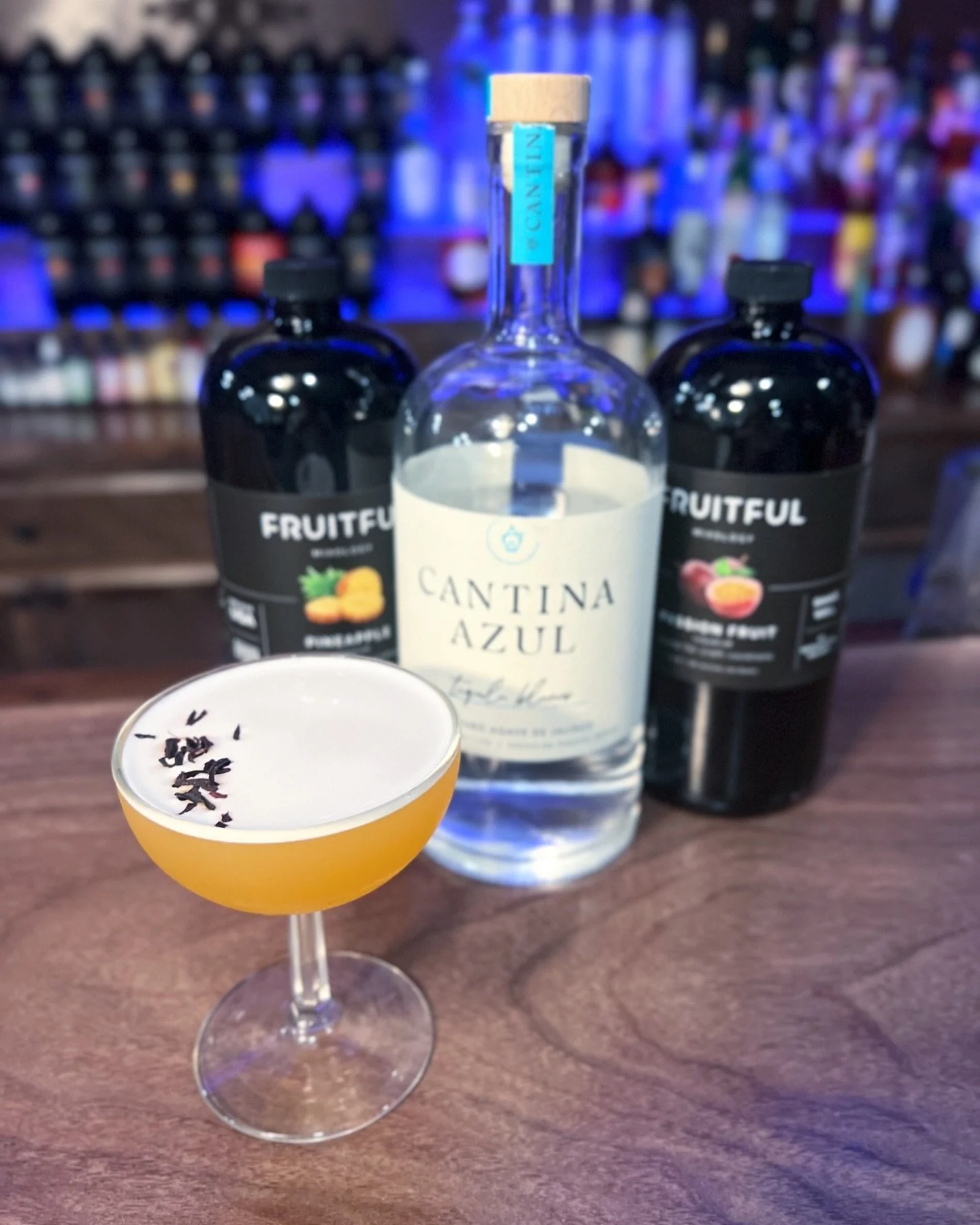 We finally got our hands on a bottle of @cantinaazultequila made by our friends over at @sayulitaglastonbury and let me tell you, it was worth the wait! We mixed it up with our Passionfruit and Pineapple liqueurs and might have just made the drink of