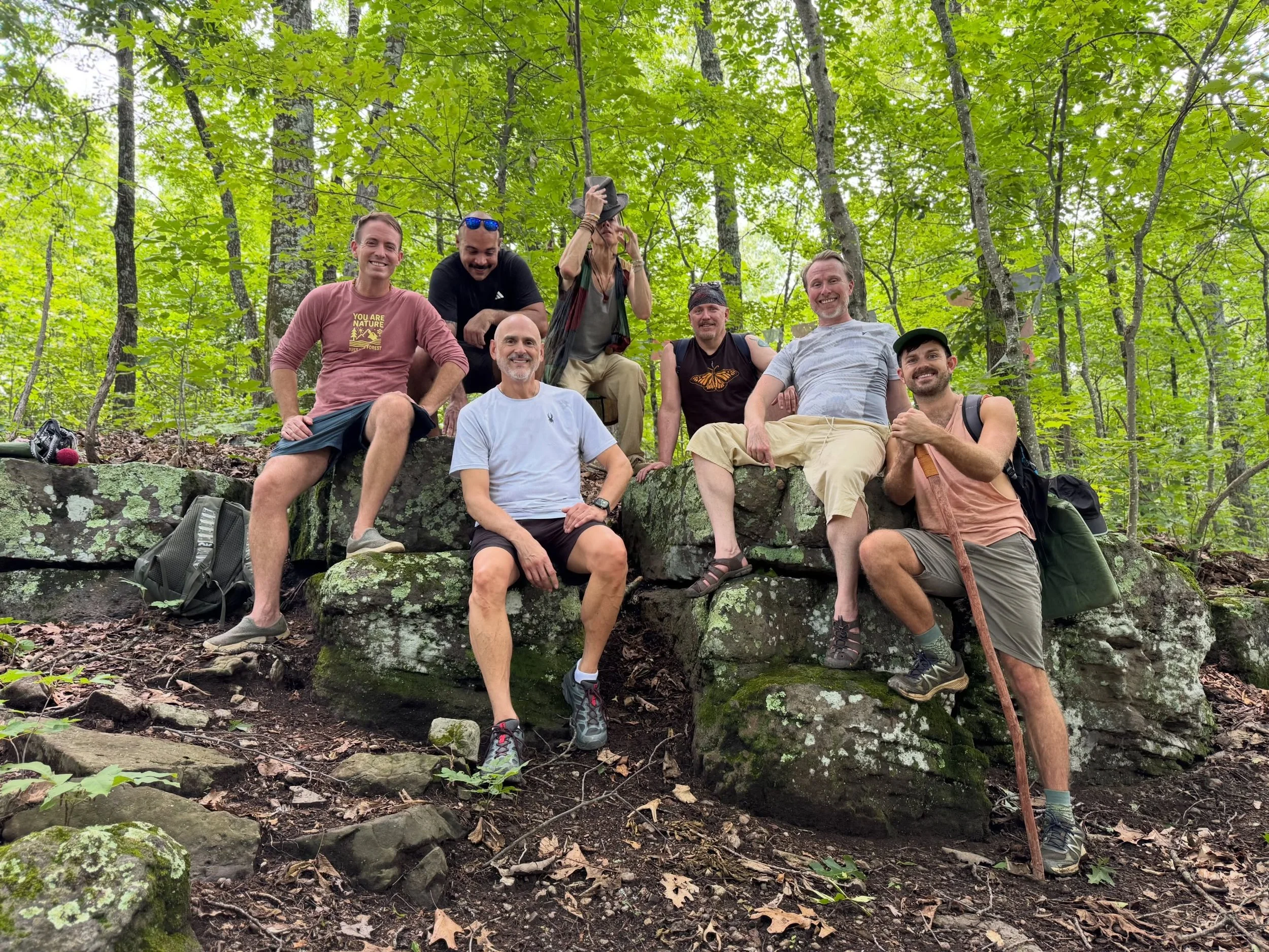 Our 3rd Gay by Nature was one for the books! Forest therapy, hiking, swimming, yoga, games, a full (blue) moon celebration, and Michelin Star-quality plant-based meals. This incredible group of gay men brought such a unique energy to the retreat that