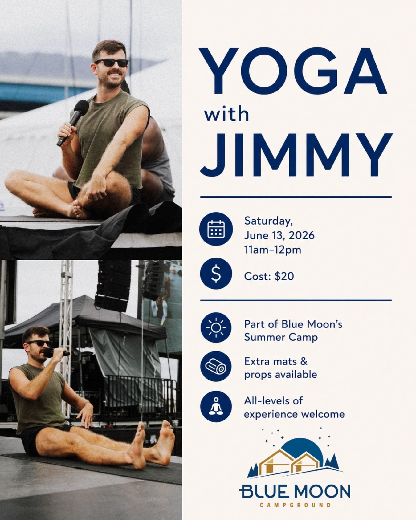 I&rsquo;m honored to be a recurring yoga instructor at Blue Moon, and especially excited to help kick off their Summer Camp this Saturday with mindfulness, movement, and community 🪷 

@bluemooncampground 🏳️&zwj;🌈