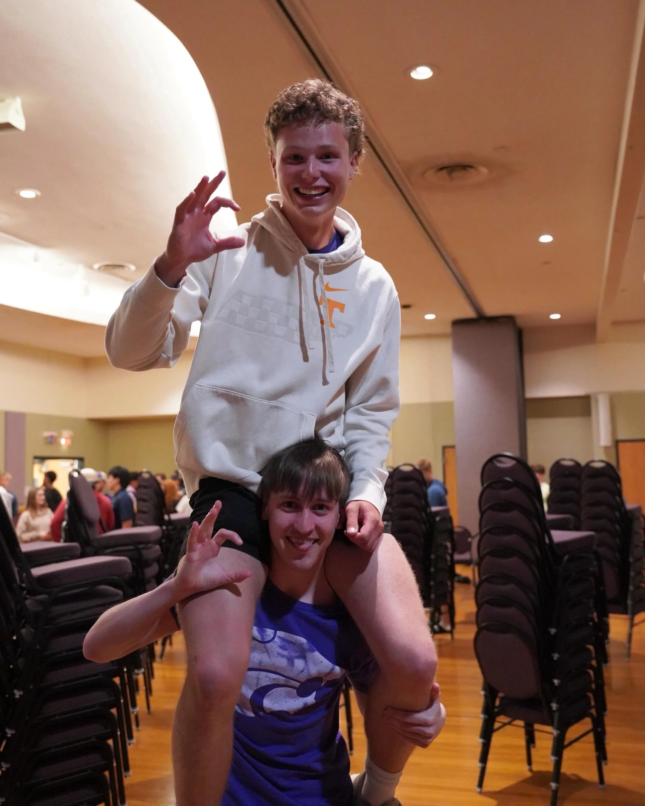 One more time! Last Late Nite tonight in the Union Ballroom at 8:30 PM. Don&rsquo;t miss out on Blake sharing how we can &ldquo;run for the world!&rdquo; See y&rsquo;all tonight!
