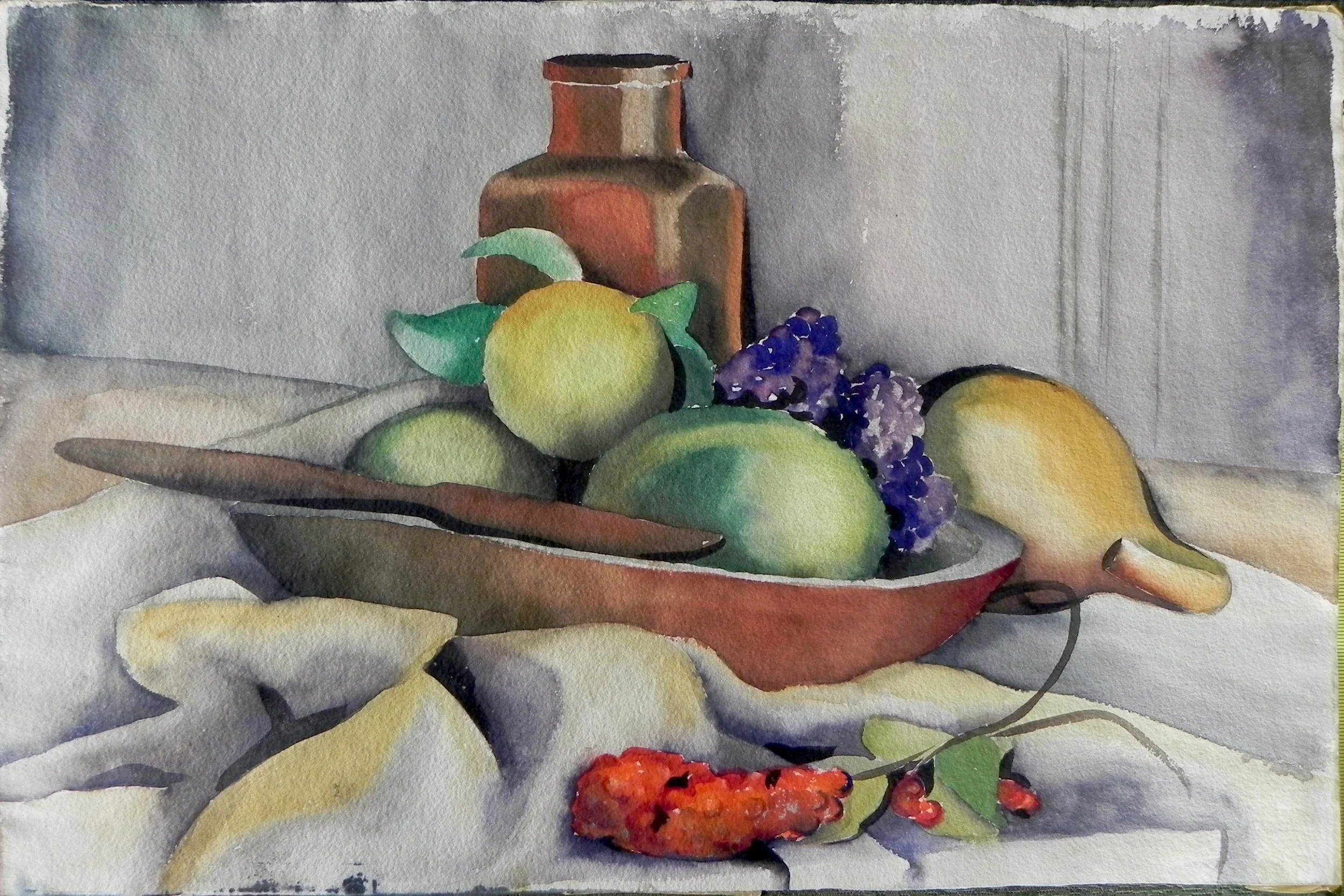 Watercolor. 15 x 22 ¼”