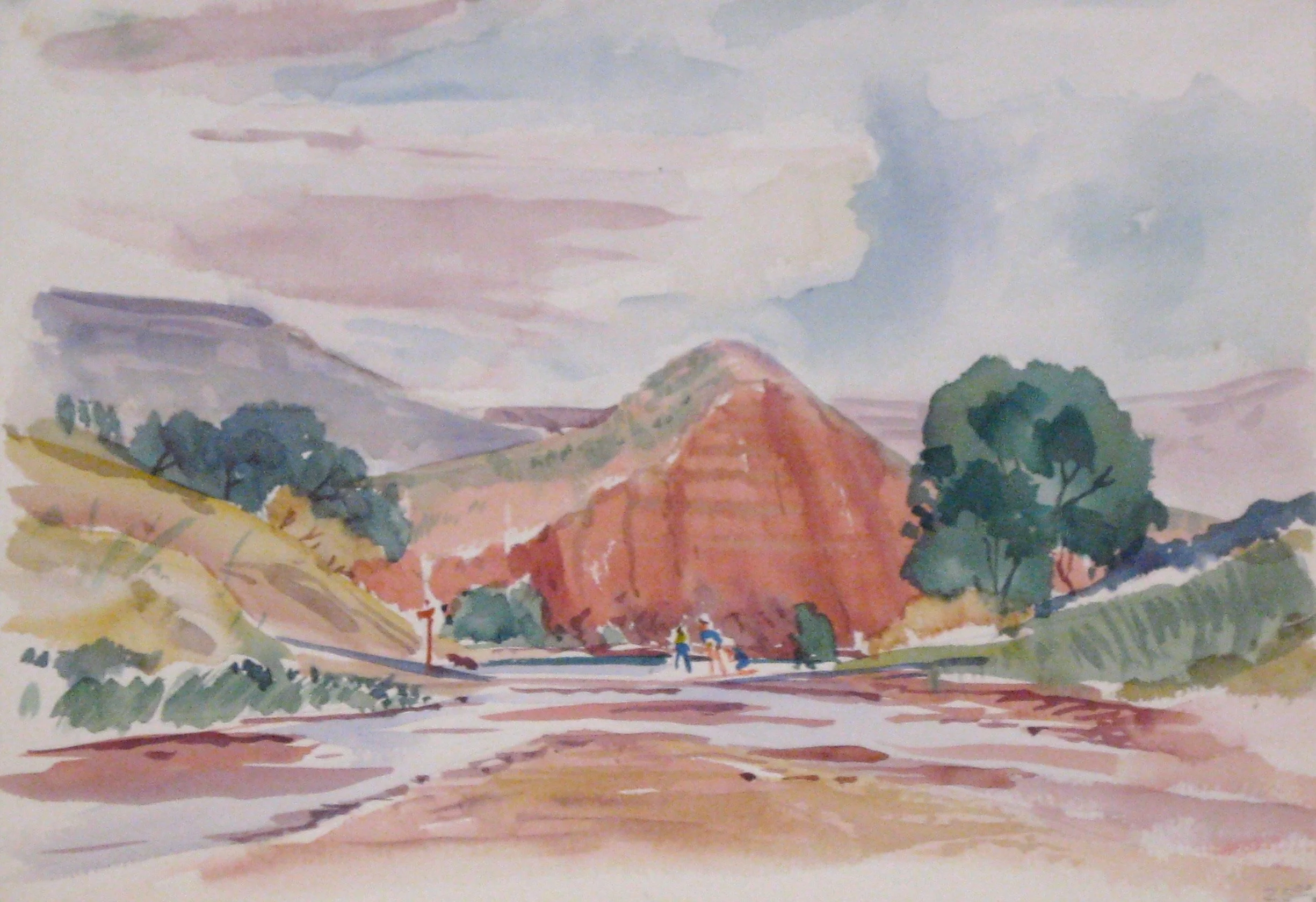 Watercolor. 10 x 14”