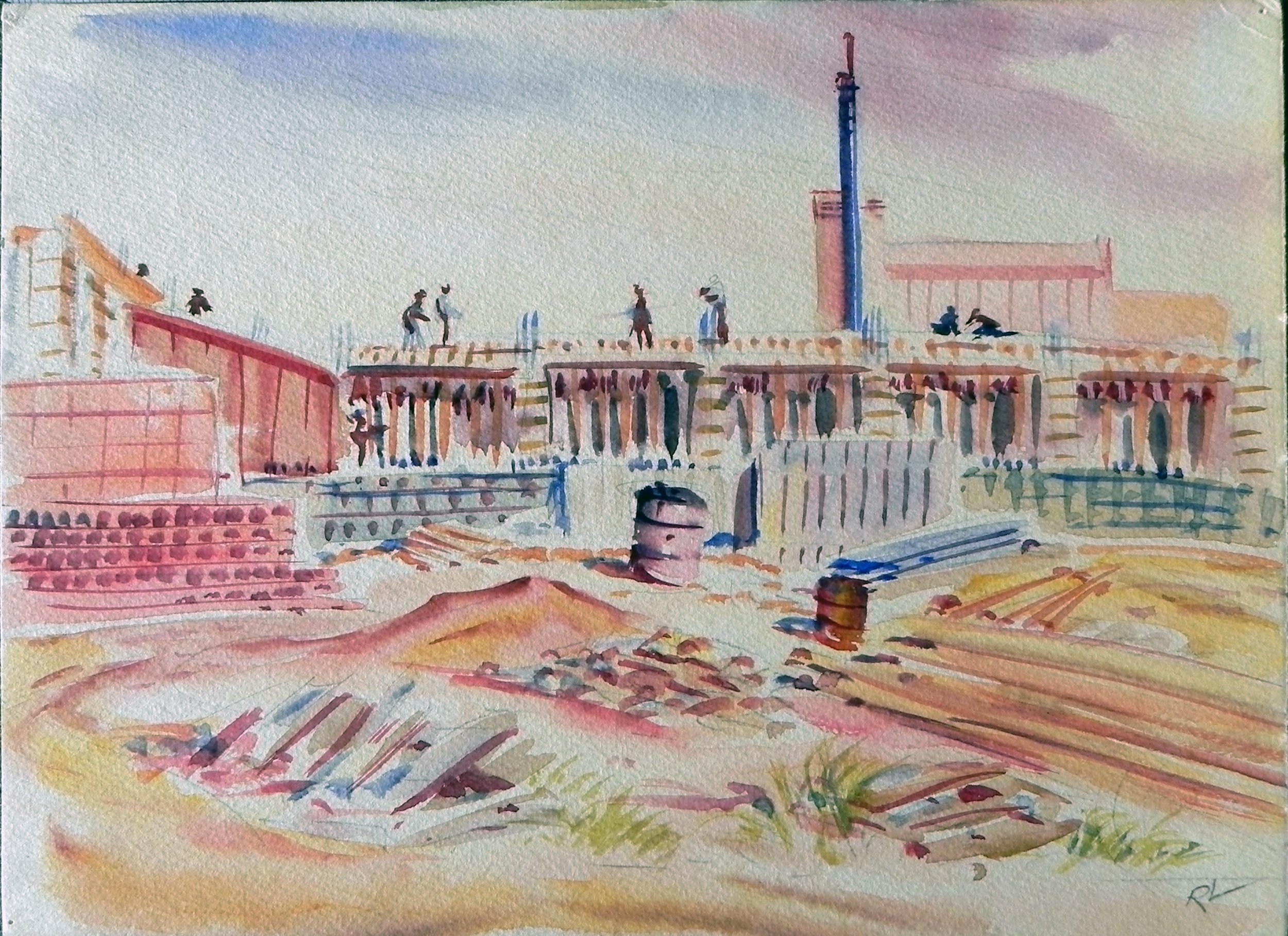 Watercolor.  9x12”