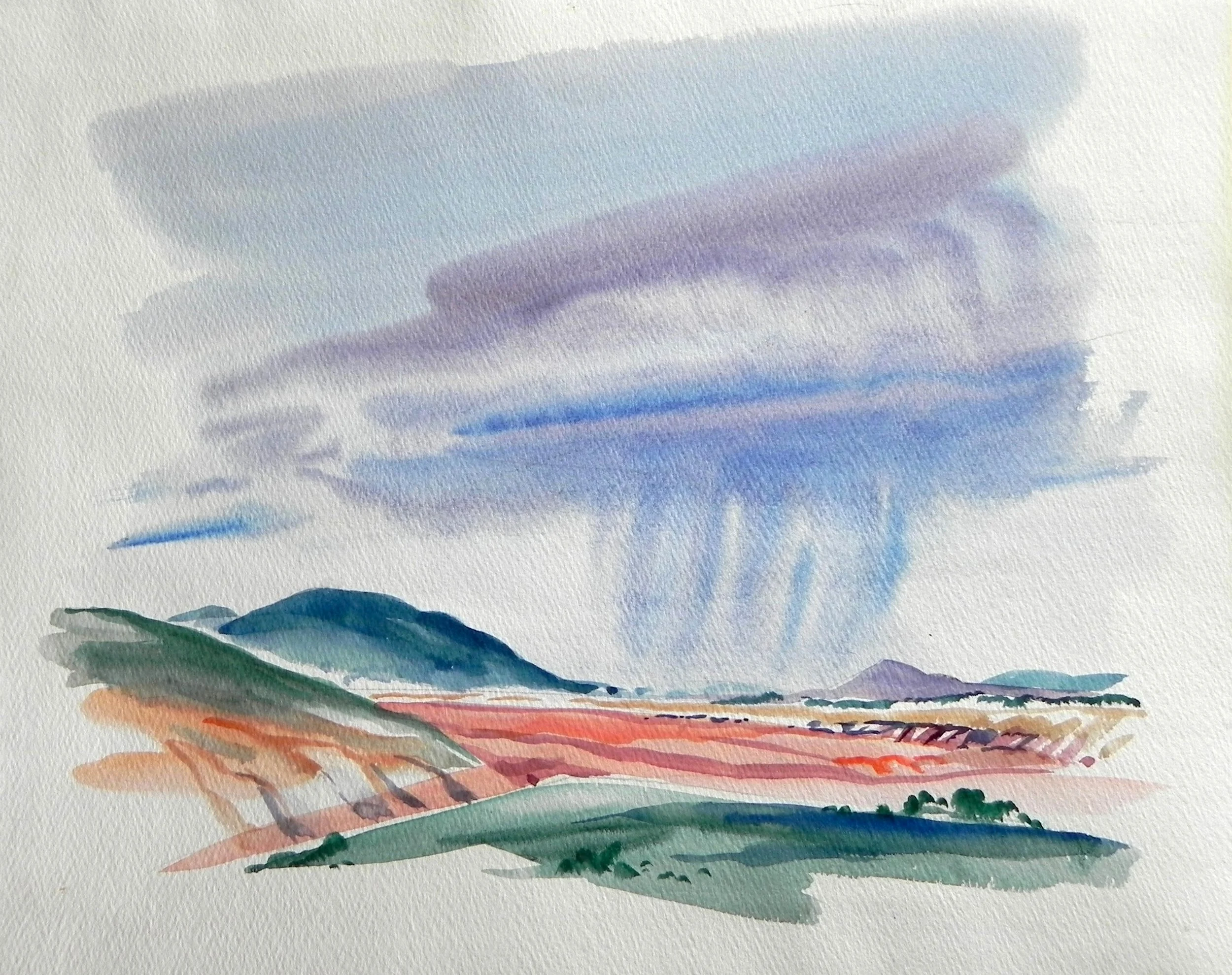 Watercolor. 15 x 19”