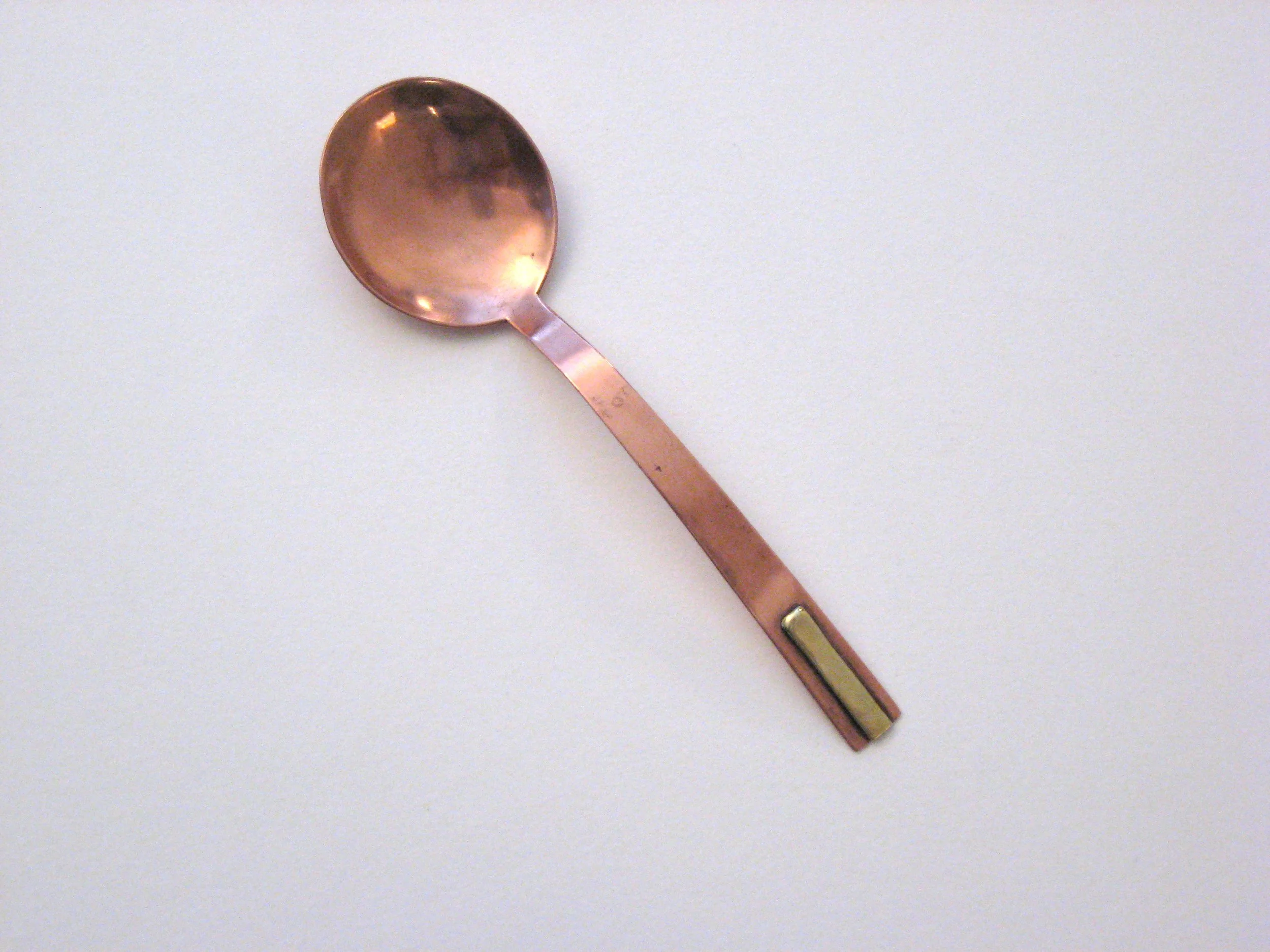 Copper spoon