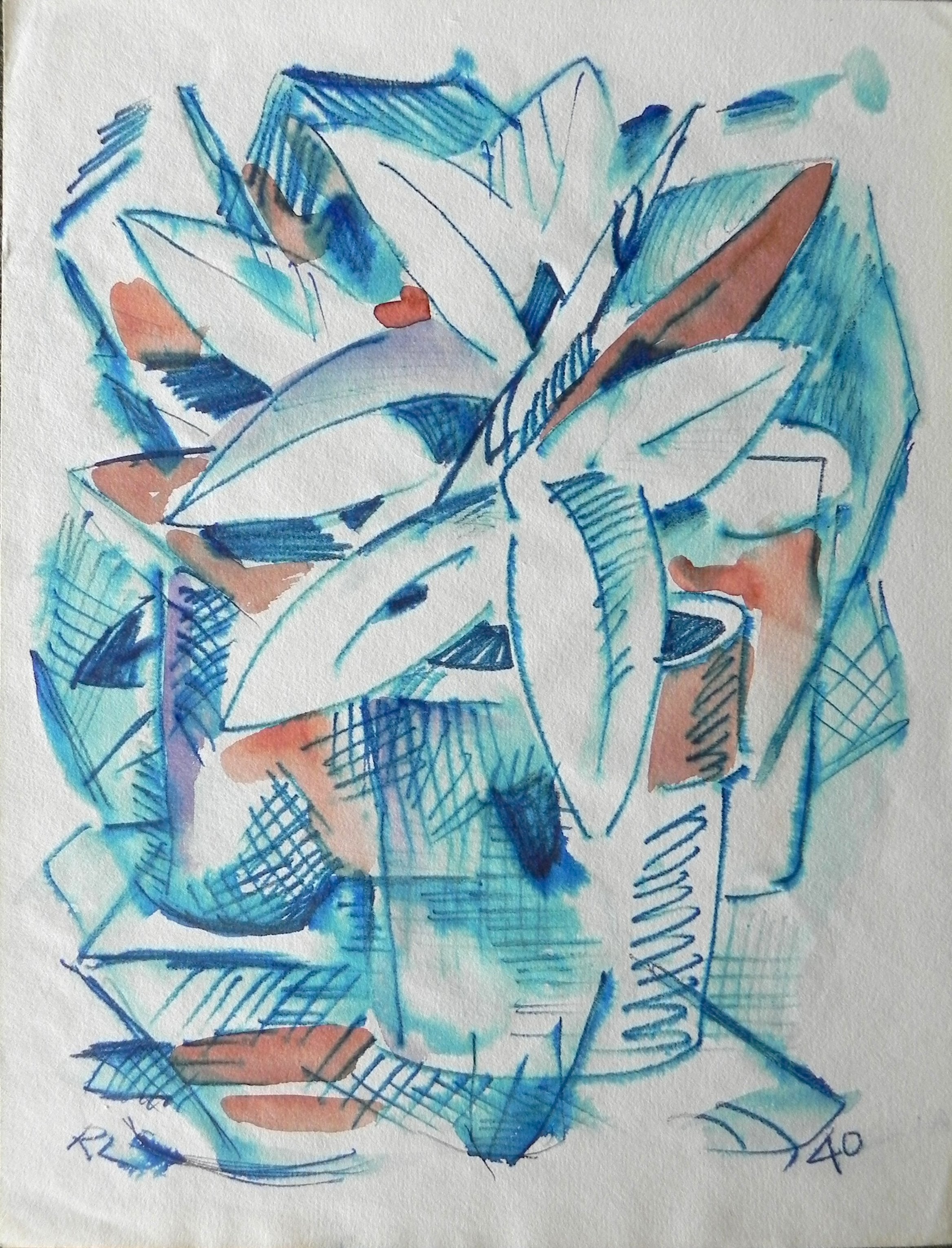 Watercolor, 1940. 11 ¾ x 9”