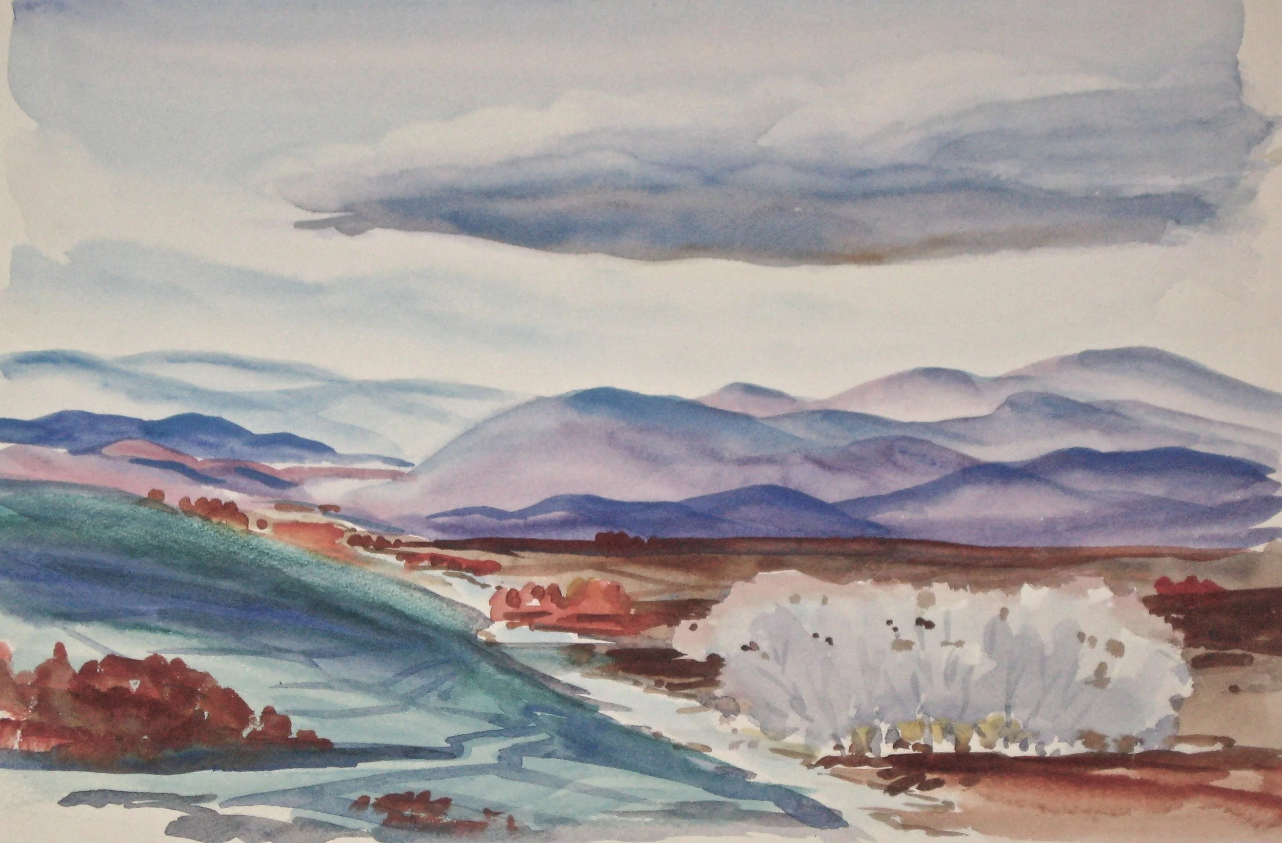 Watercolor. 12 x 18”