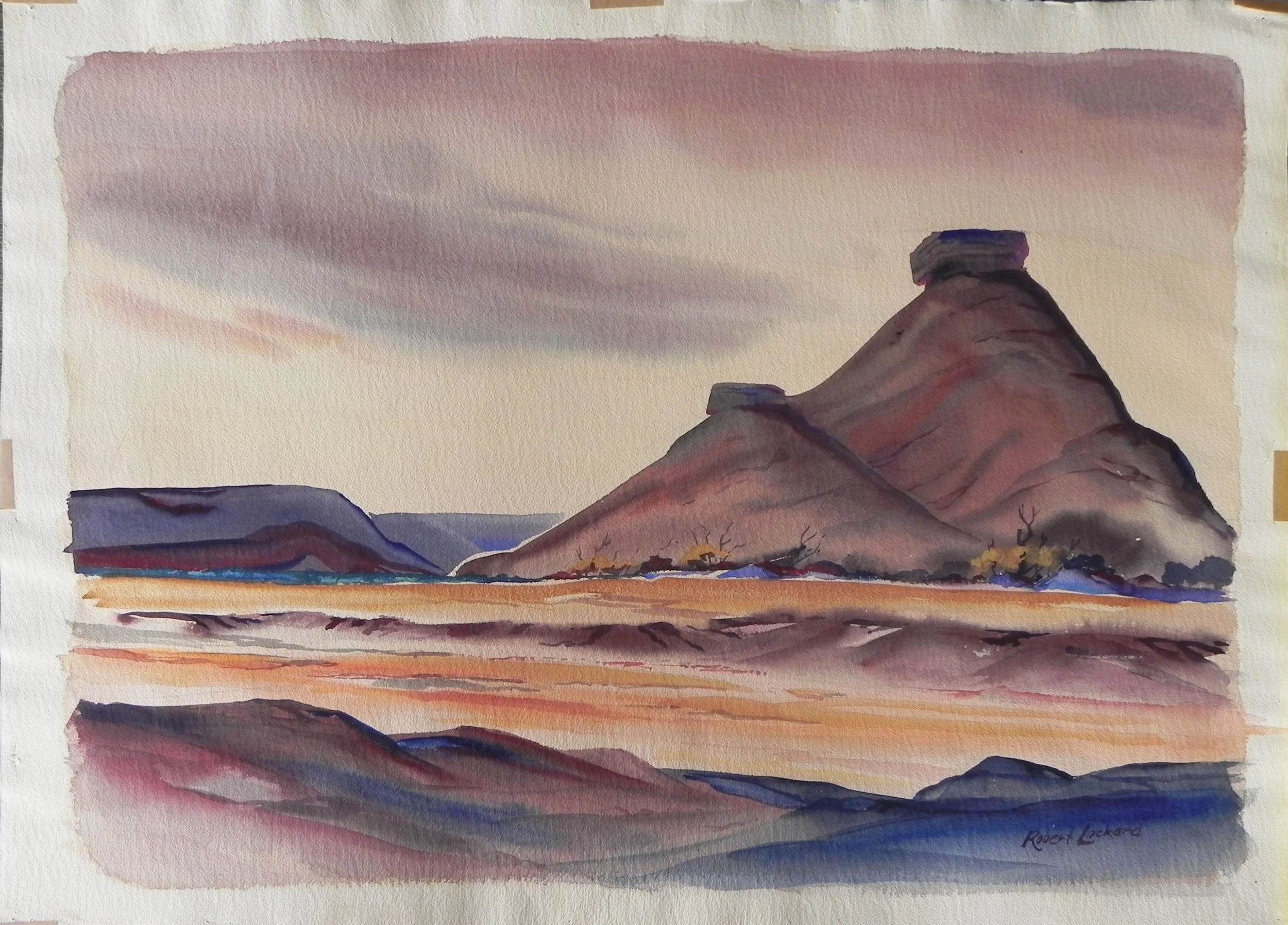 Watercolor. 20 x 26”