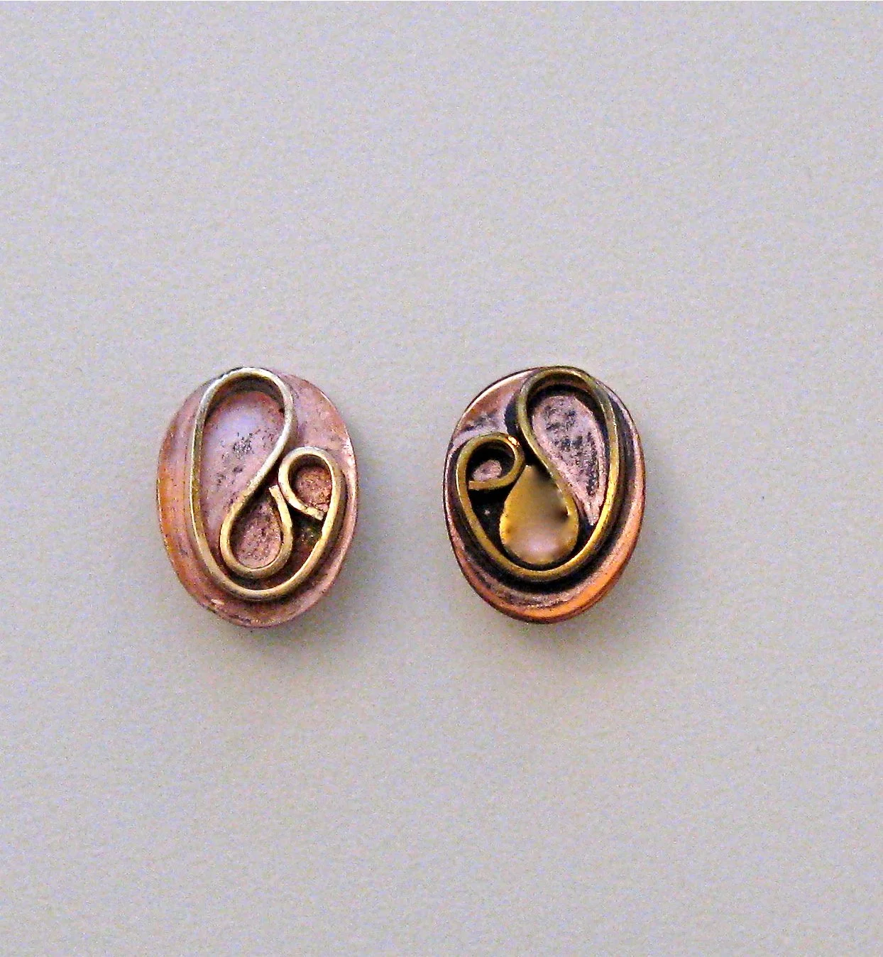 Copper earrings