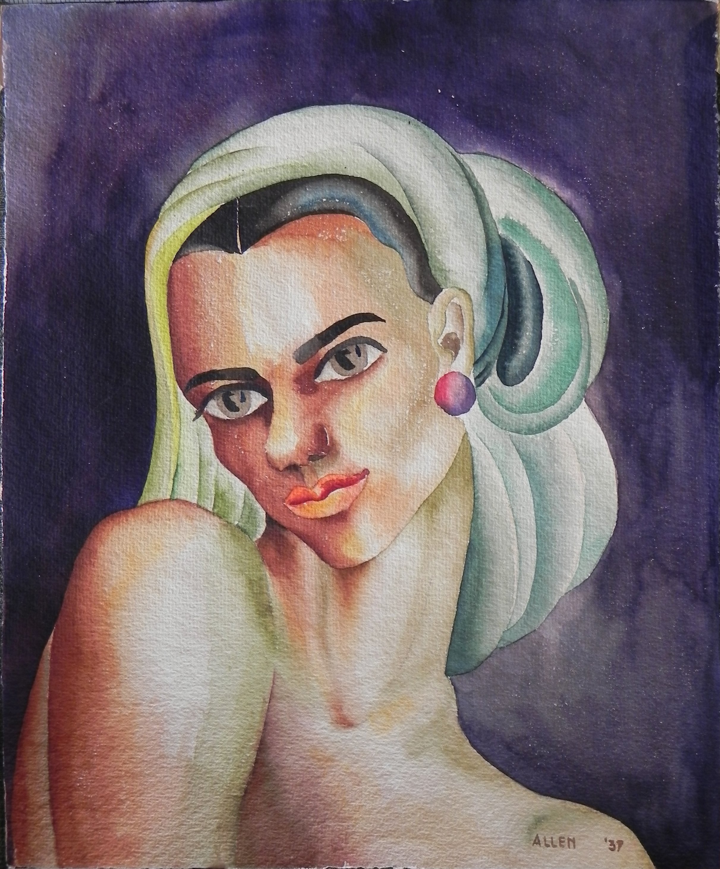 Watercolor. 11 x 9 ¼”