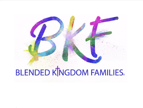Colorful logo with the letters 'BKT' and text 'Blended Kingdom Families' underneath.