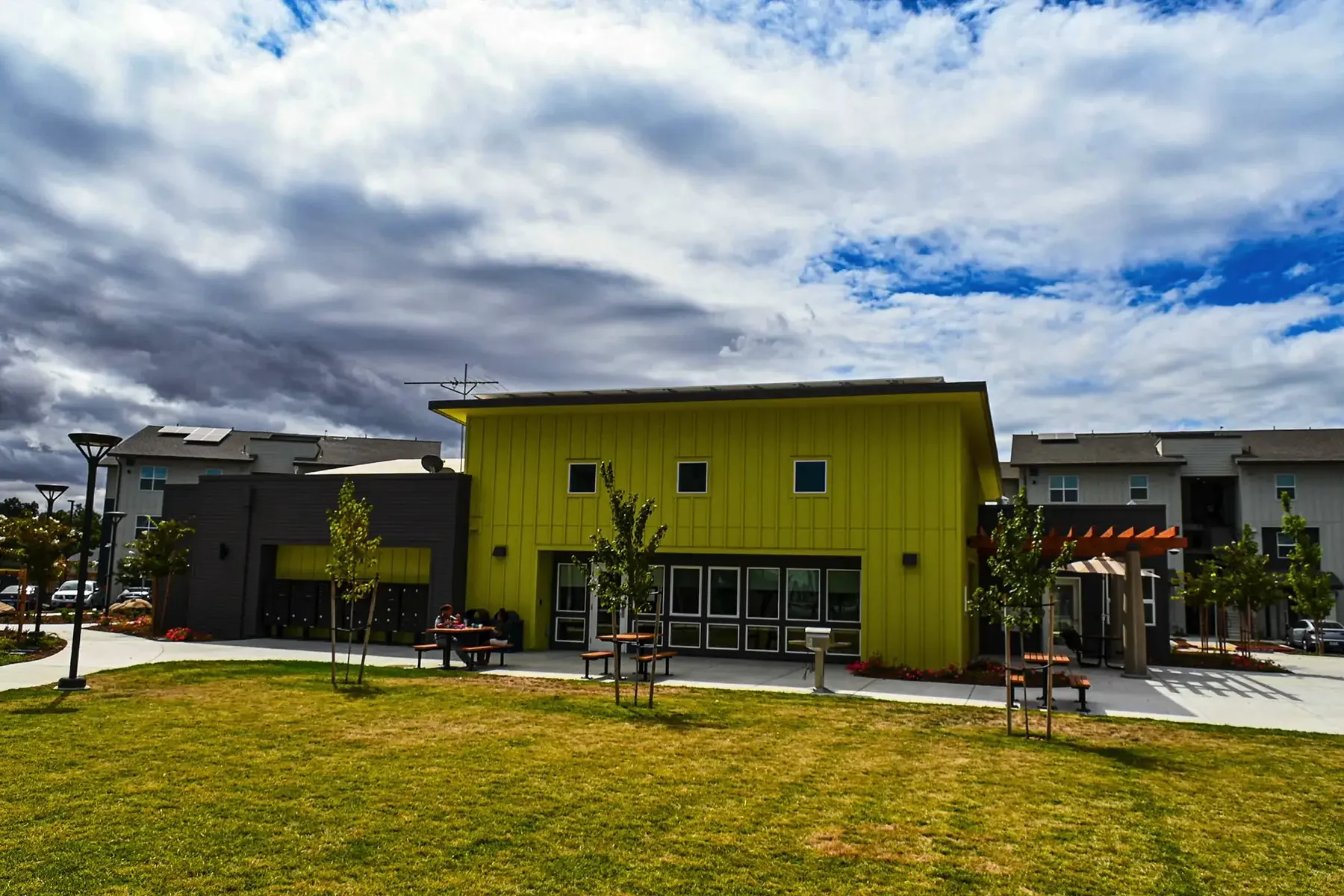 wide view of fair haven commons from across lawn