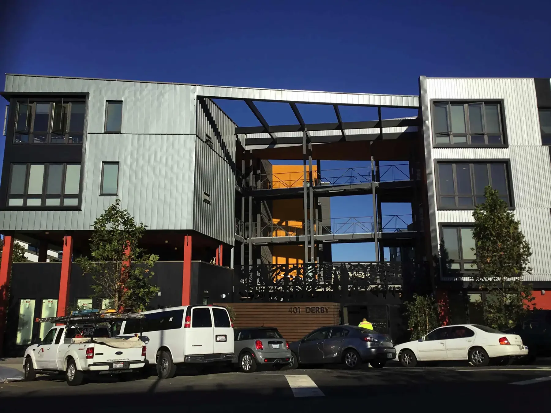alternate view of derby building from parking lot
