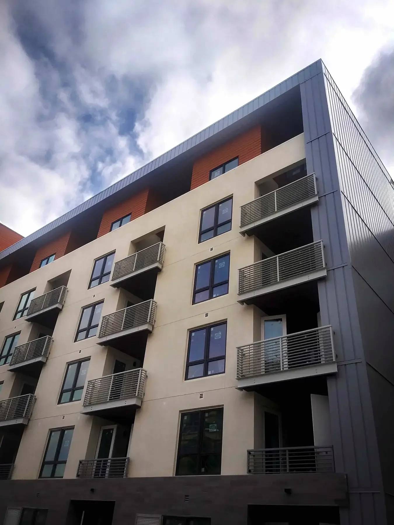 detail view of lynhaven looking up from sidewalk