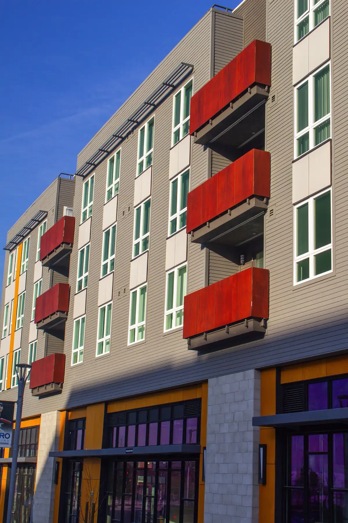 alternate detail view of metro crossing balconies and windows