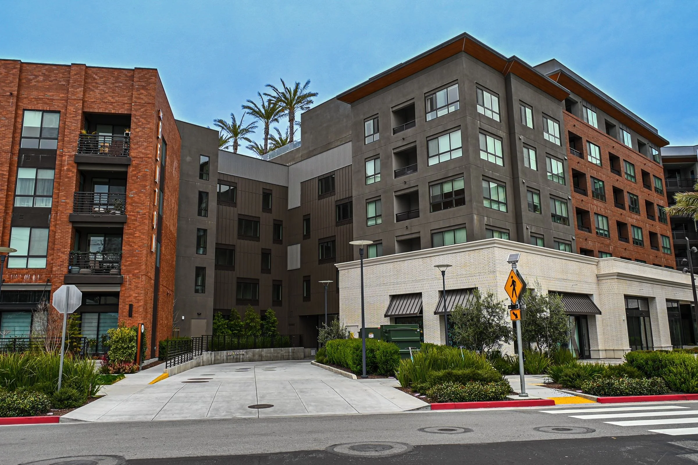 newly constructed multistory building from street