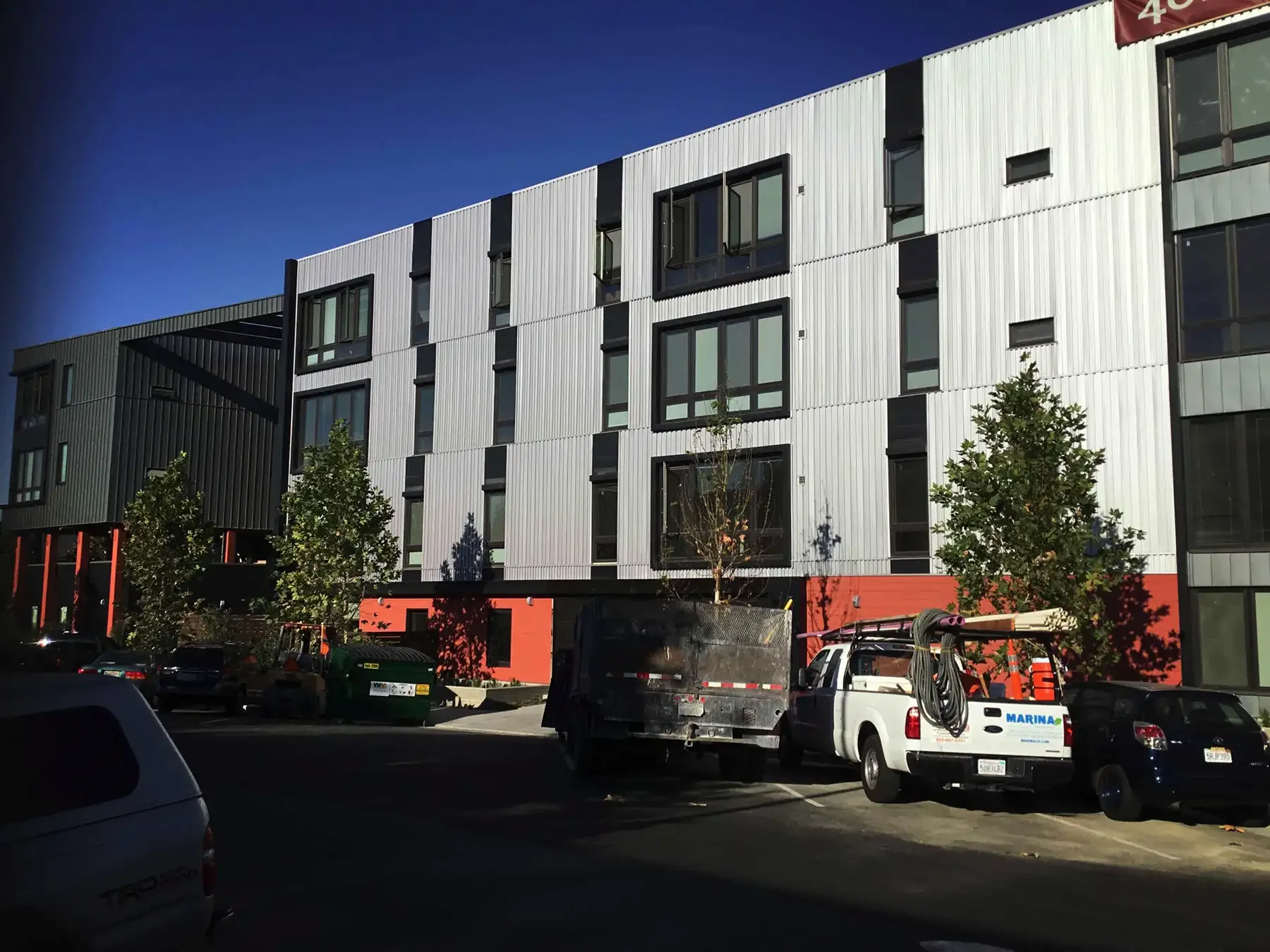 derby building from parking lot