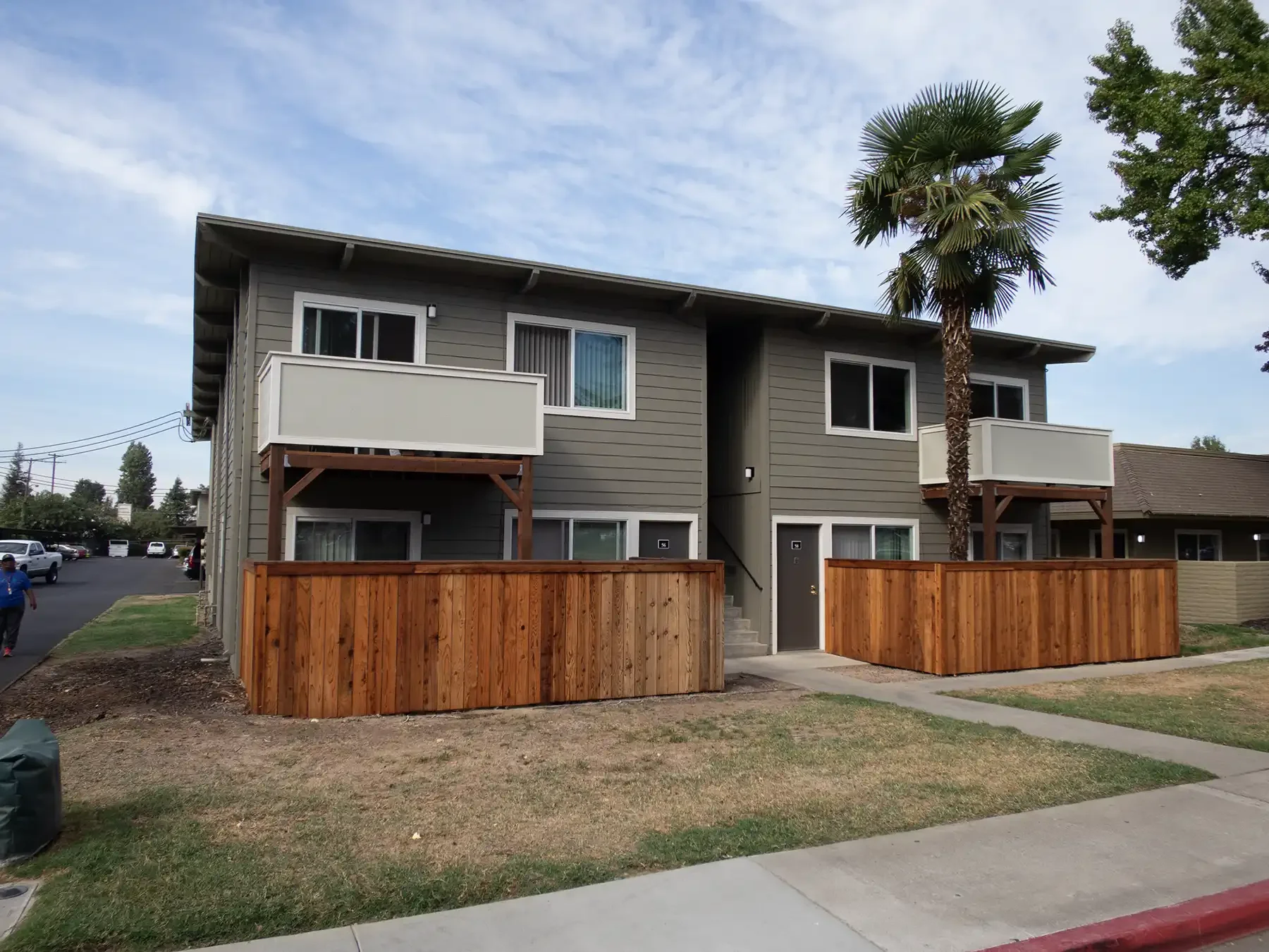 a remodeled multifamily building