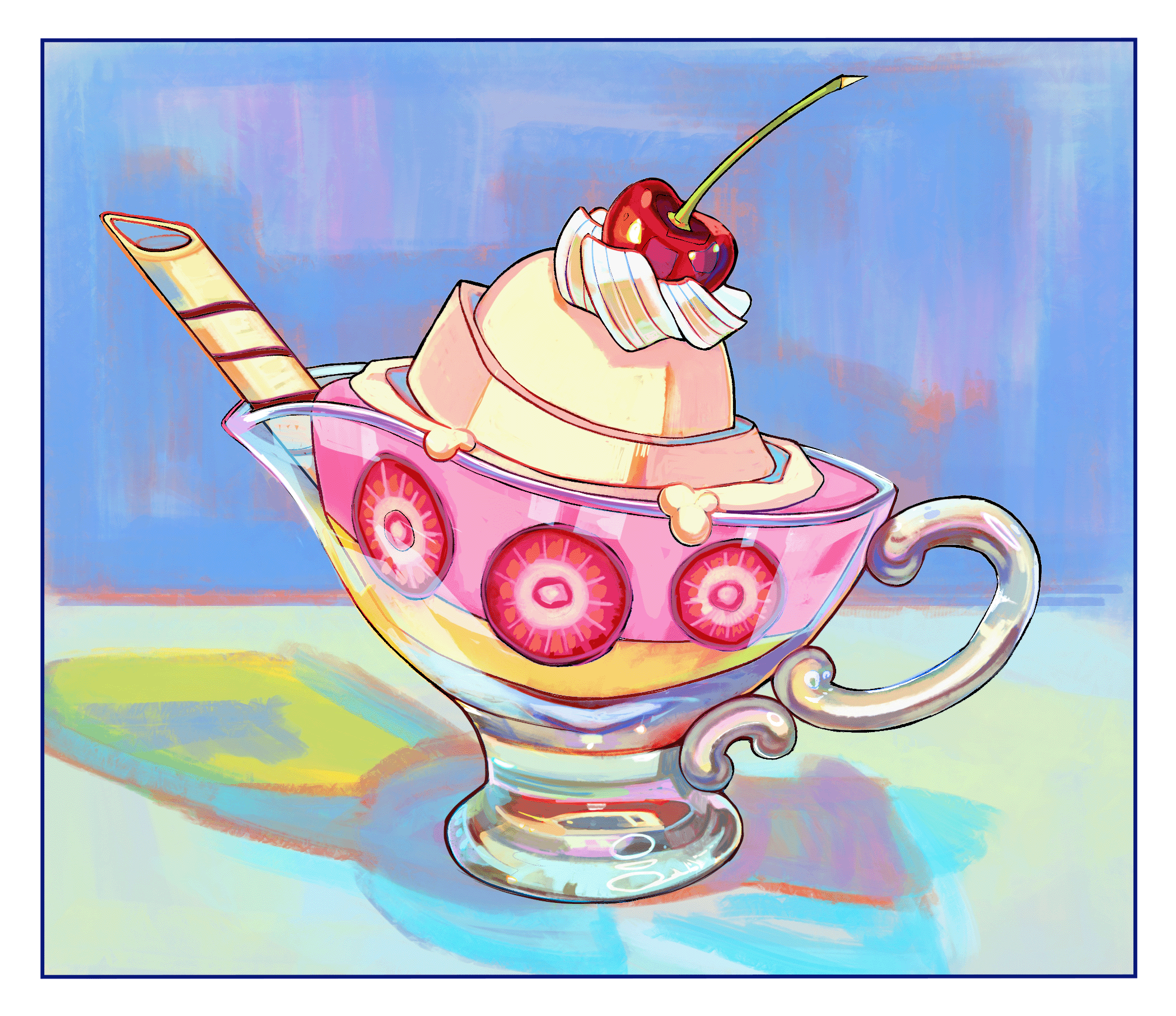 "Parfait Teapot". Final Design Render. Adobe Photoshop. September 2, 2025.