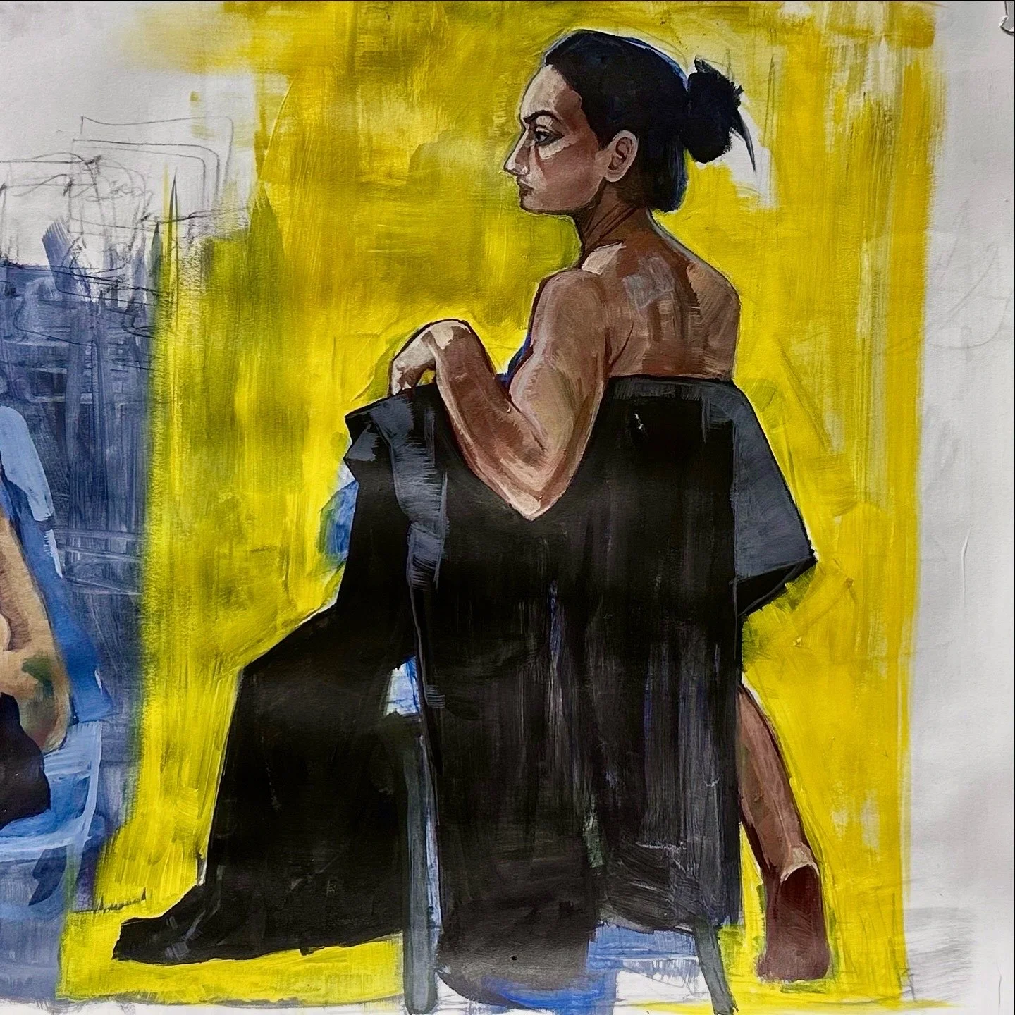 "Life Painting", April 2, 2025,
Traditional Artwork made using acrylic paint on canvas.