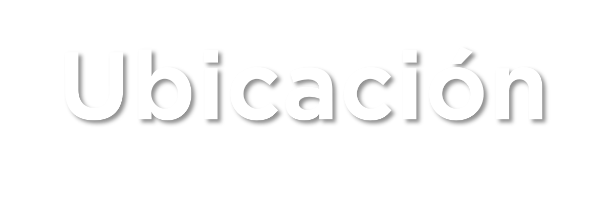 Texto en letras blancas grande que dice 'Ubicación' en un fondo negro.
