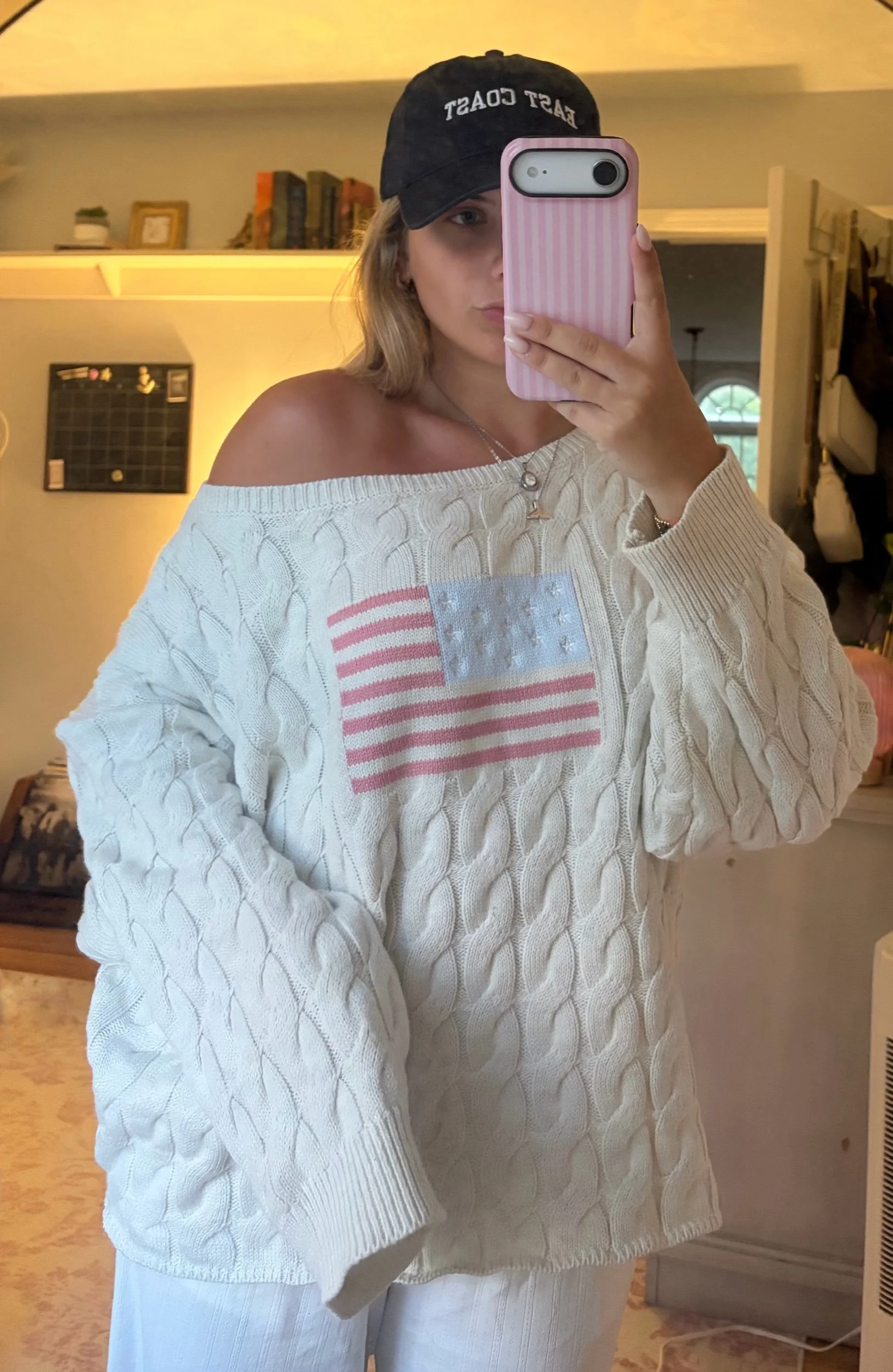 Stars & Stripes Cable Knit