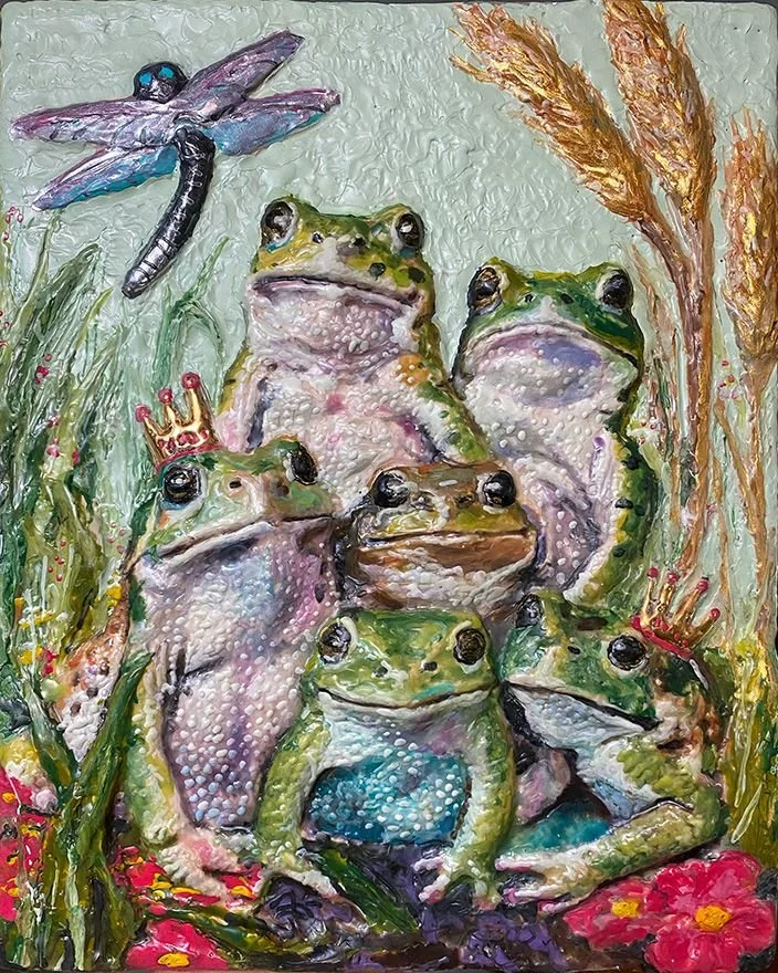 King Frog Family by Rosie Kane