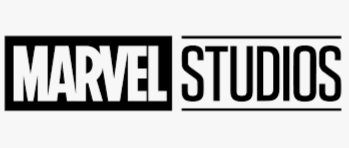 Marvel Studios logo in black and white.