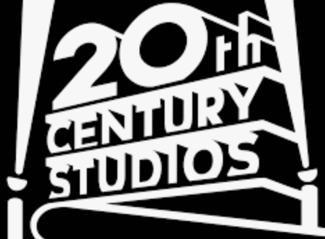A black and white logo for 20th Century Studios.