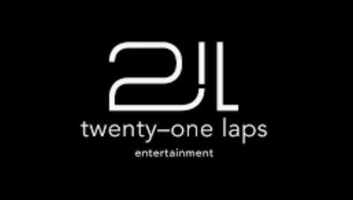 Logo for 21L, an entertainment company, with the text 'twenty-one laps' underneath.